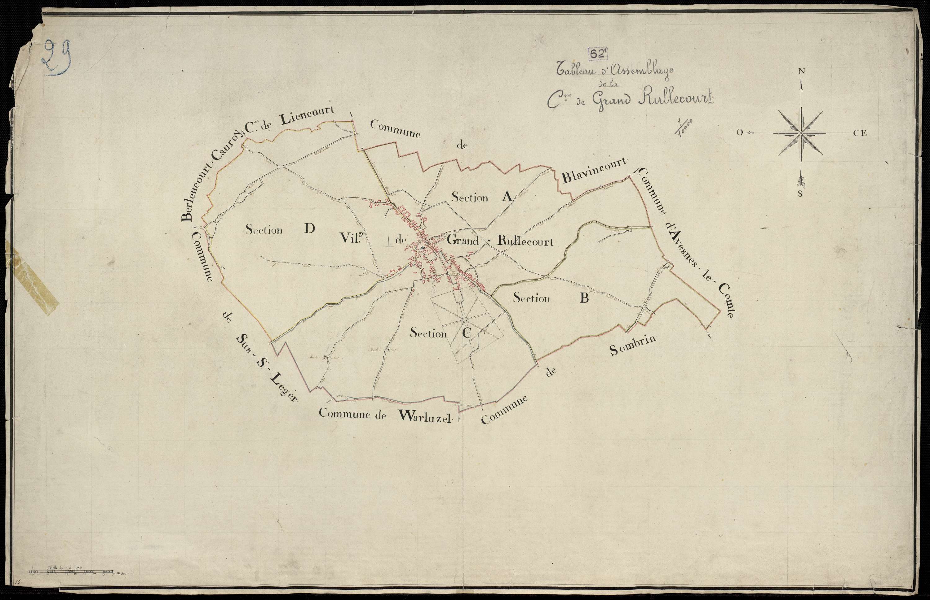 Grand-Rullecourt - Tableau d'assemblage