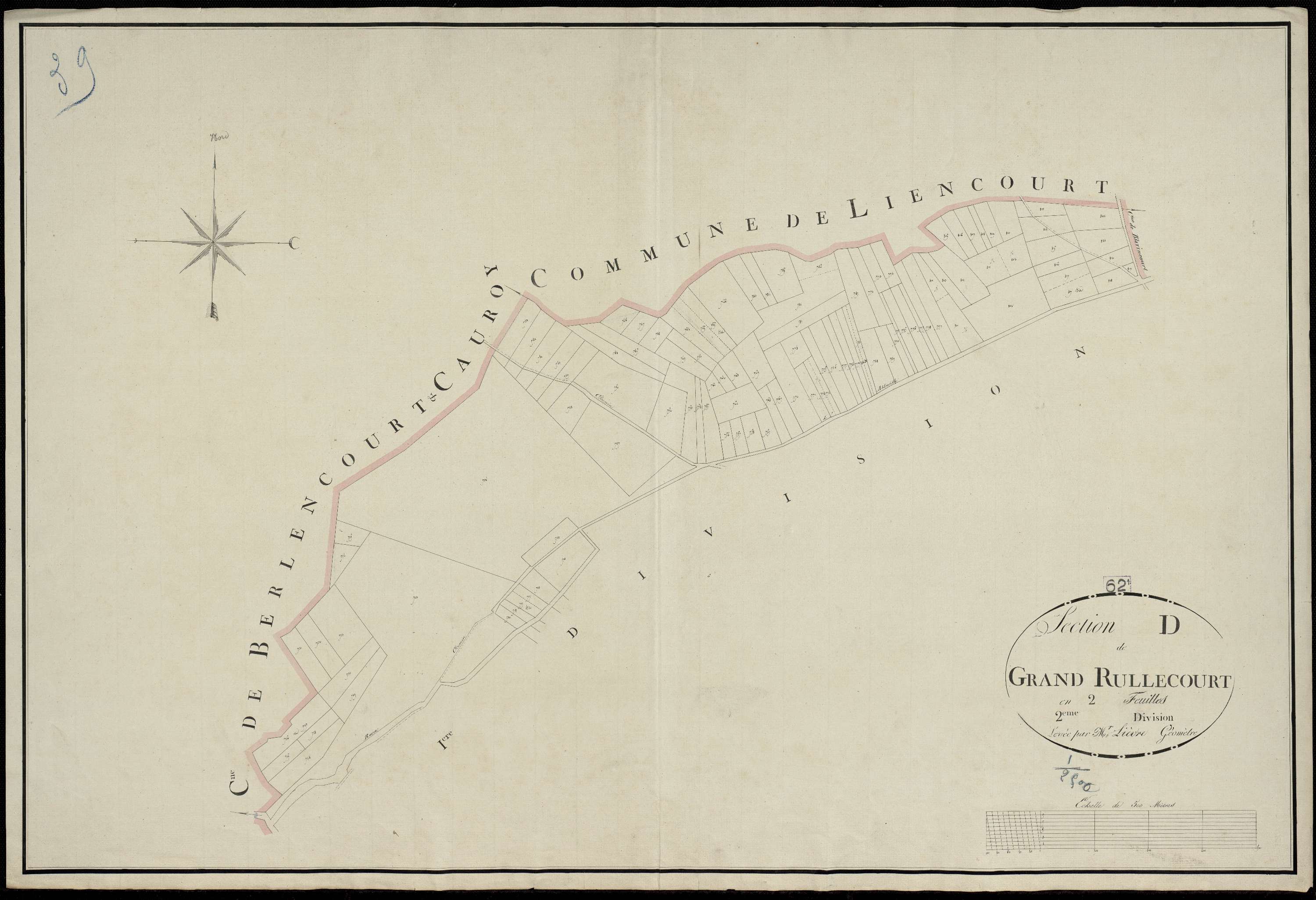 Grand-Rullecourt - Section D, 2e feuille