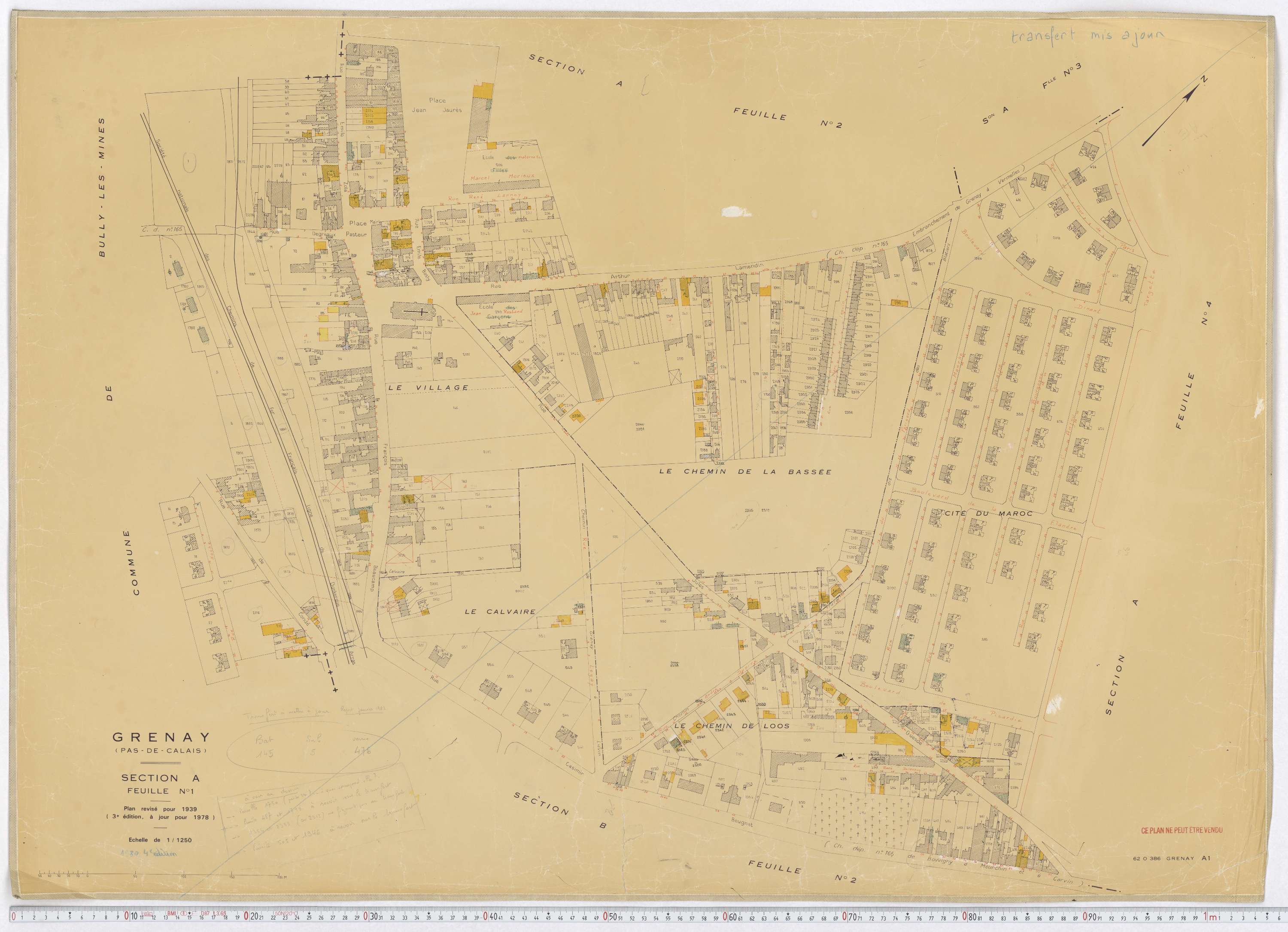 Grenay - Section A, feuille 1.