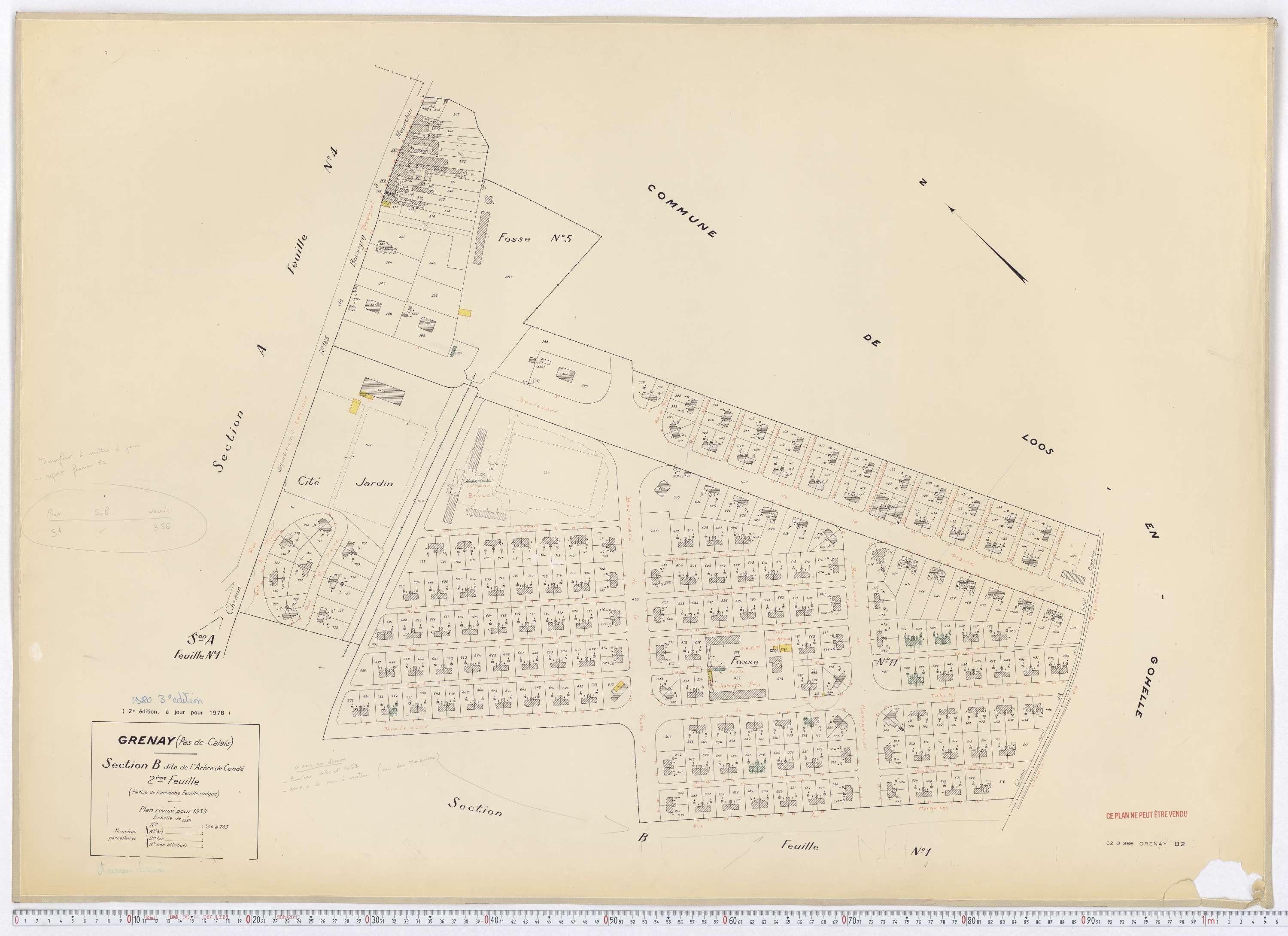 Grenay - Section B, feuille 2.