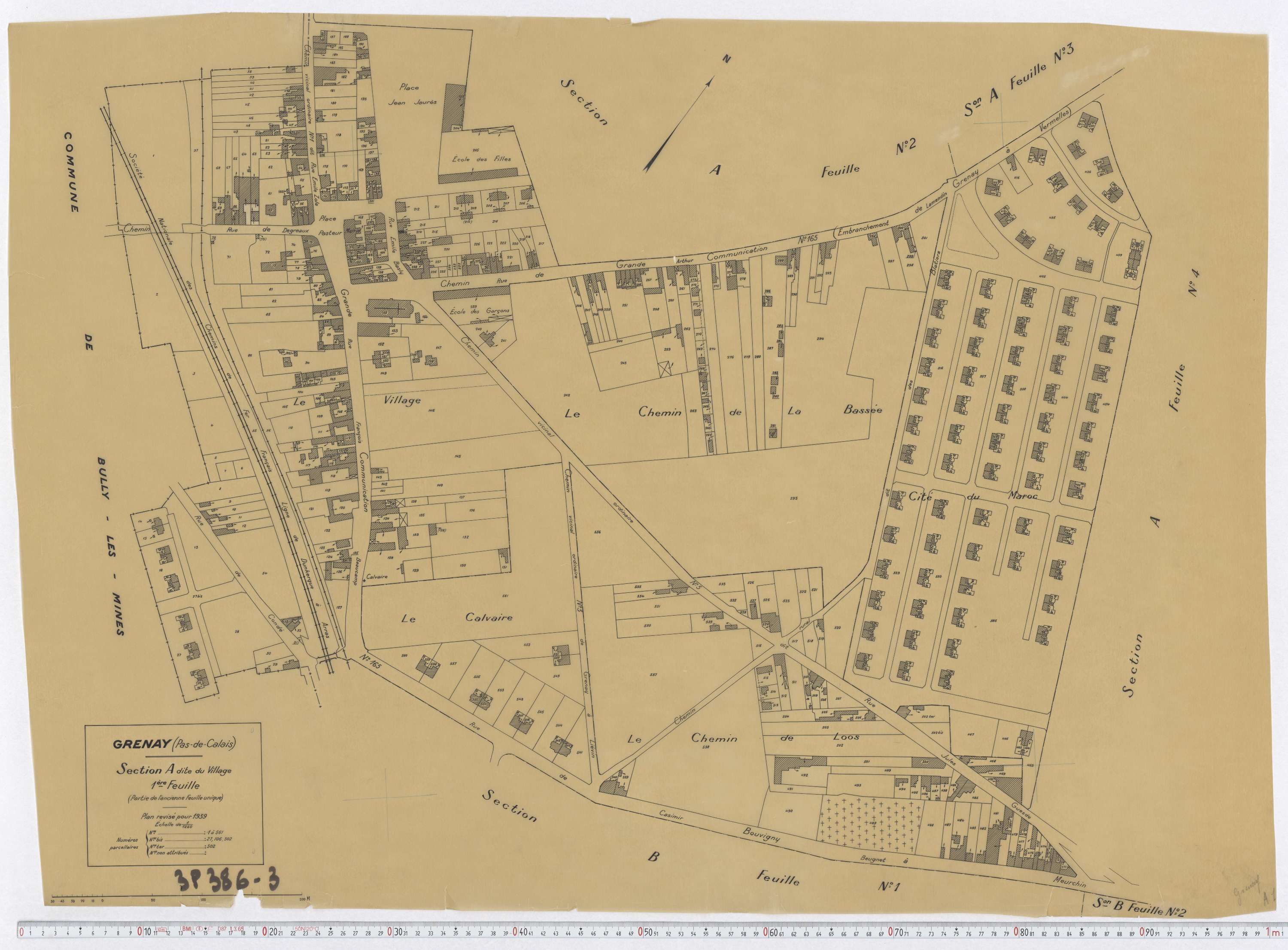 Grenay - Section A, feuille 1.
