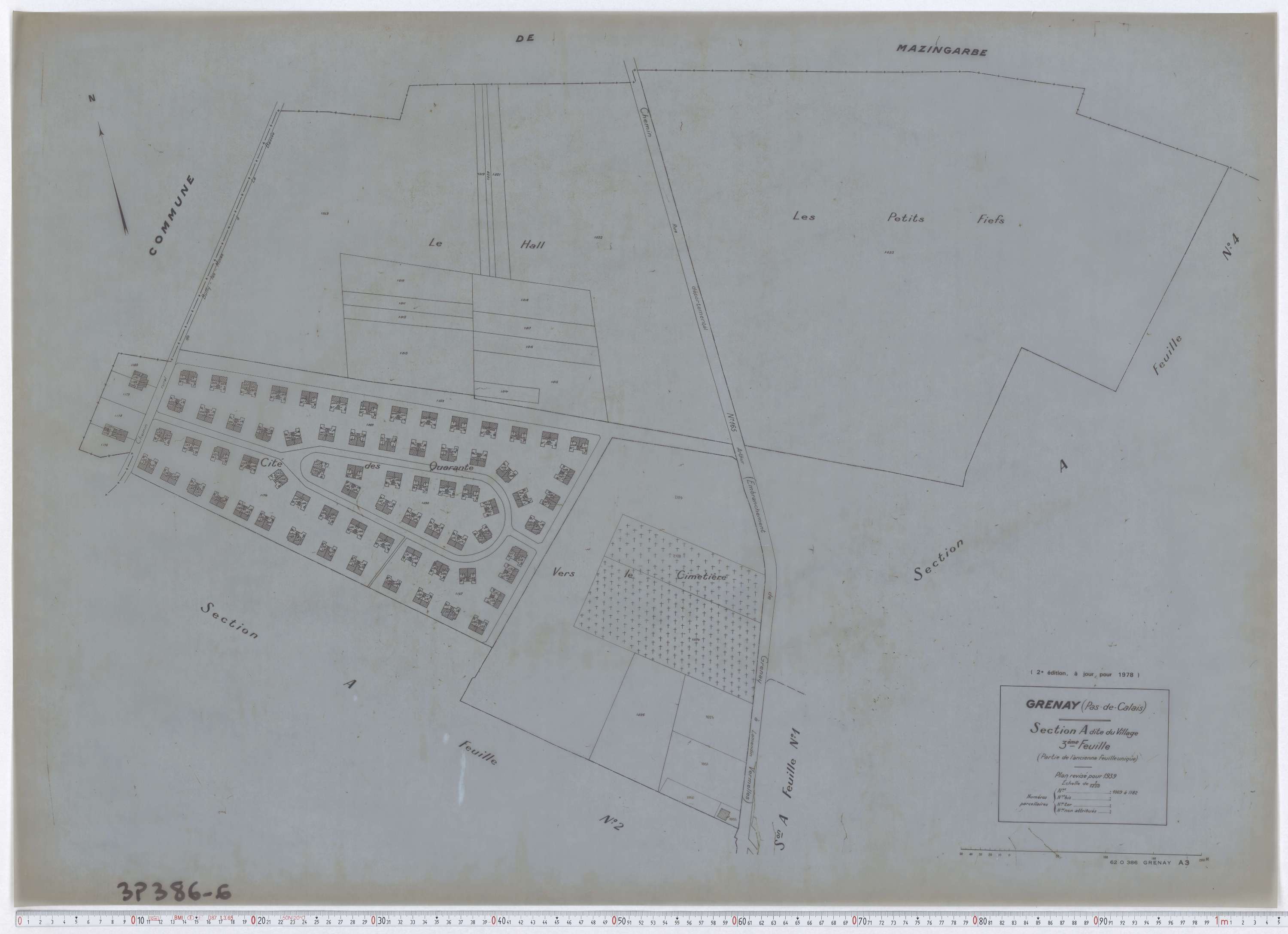 Grenay - Section A, feuille 3.
