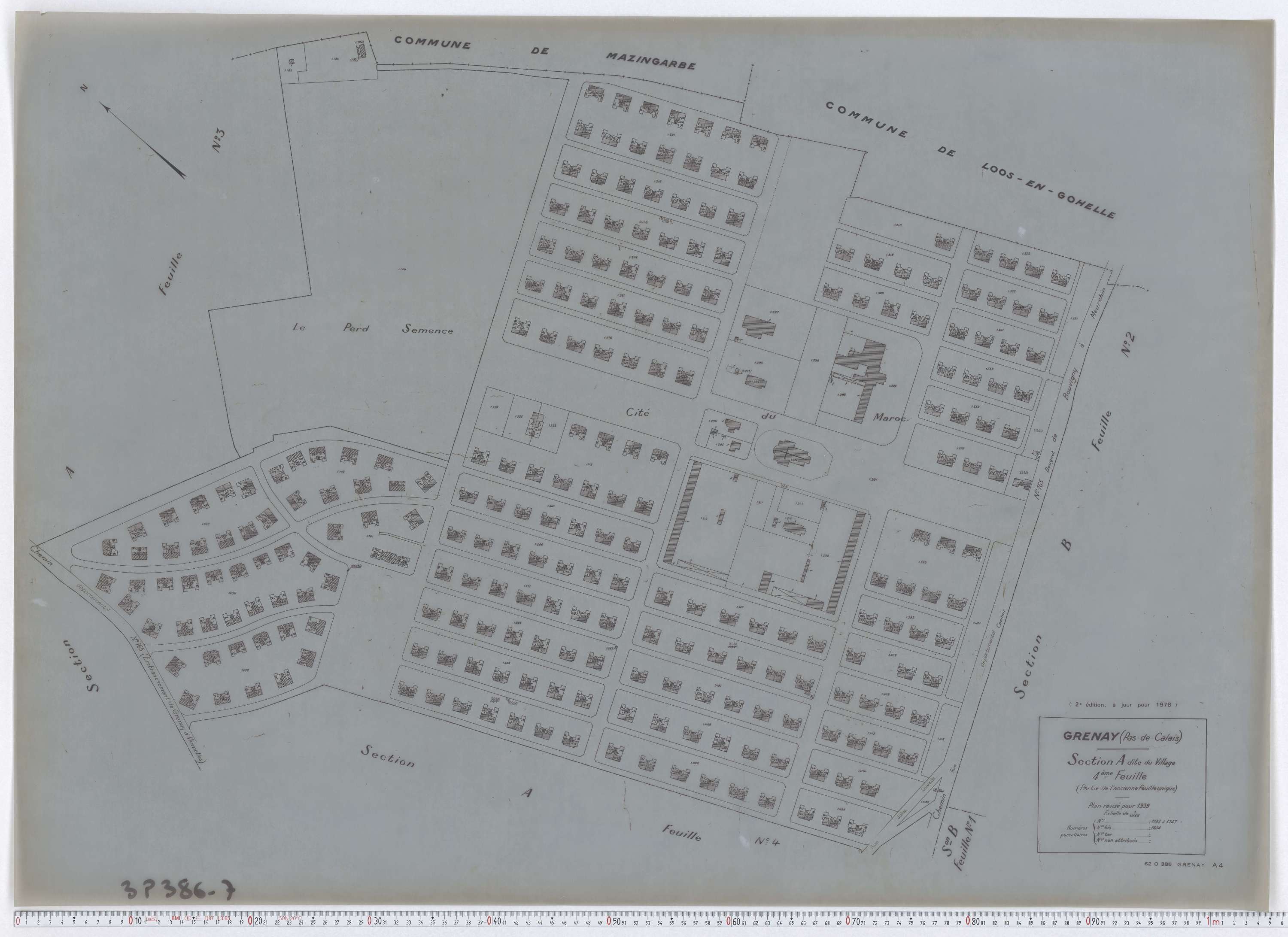 Grenay - Section A, feuille 4.