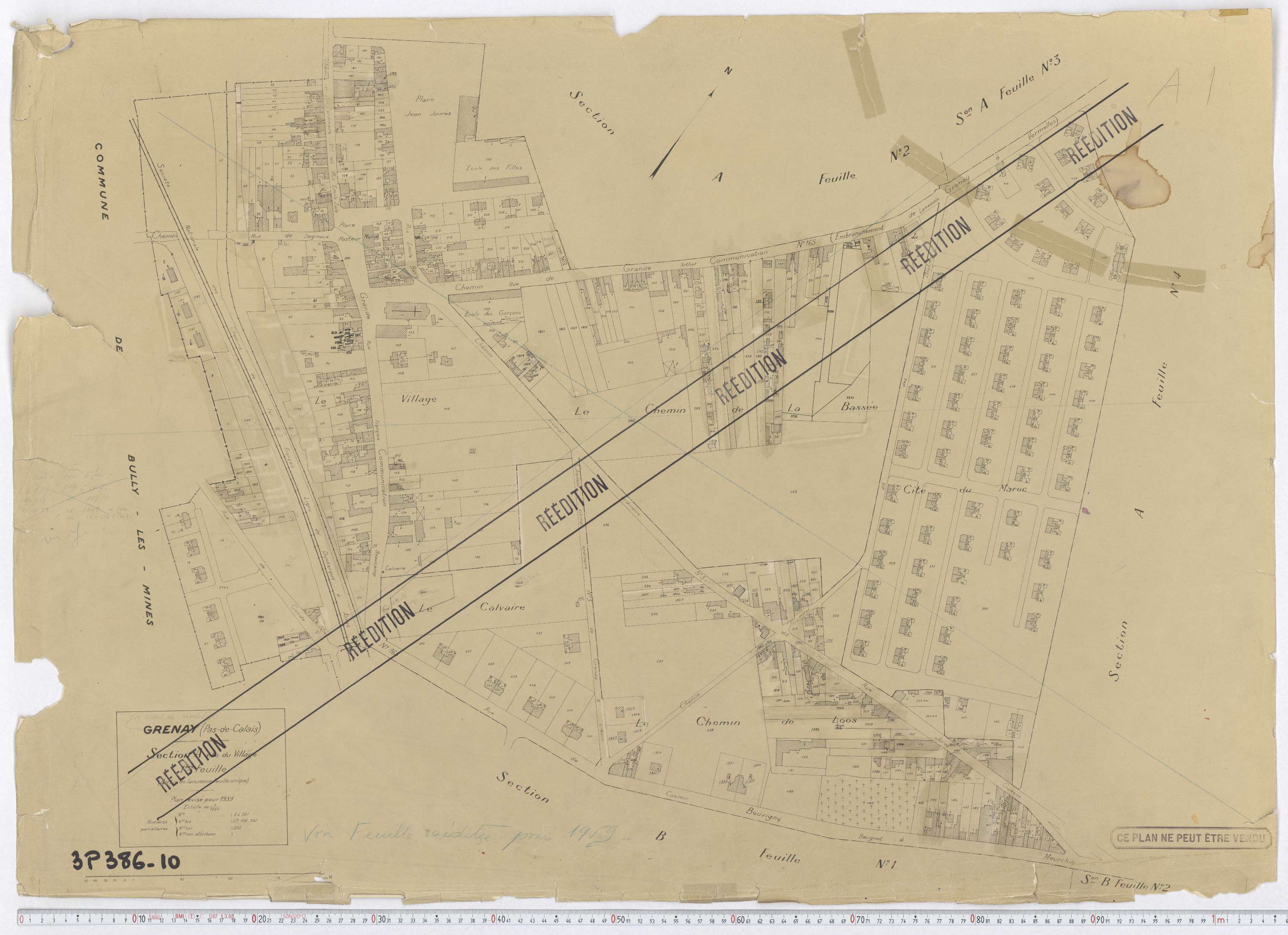 Grenay - Section A, feuille 1.