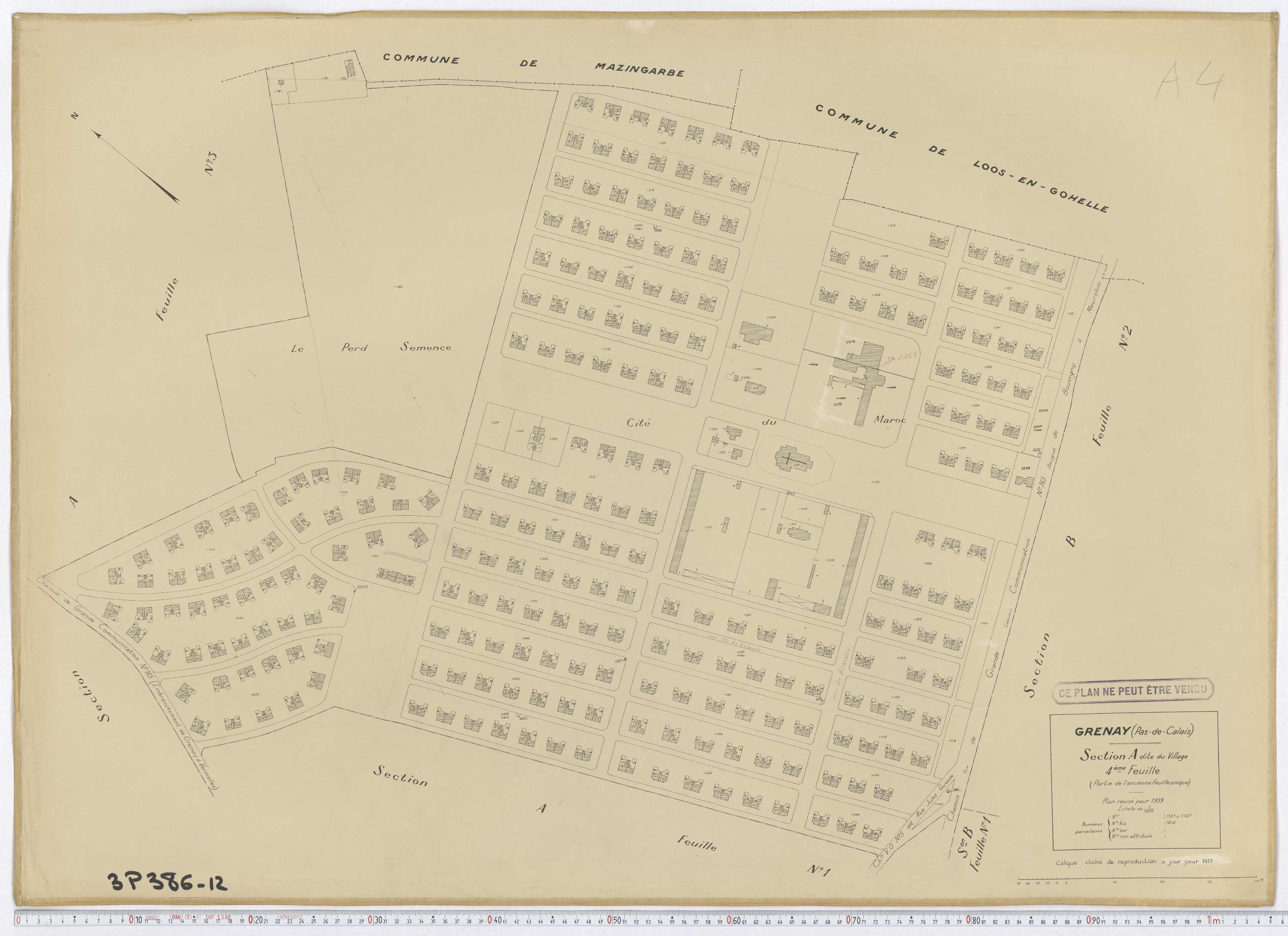 Grenay - Section A, feuille 4.