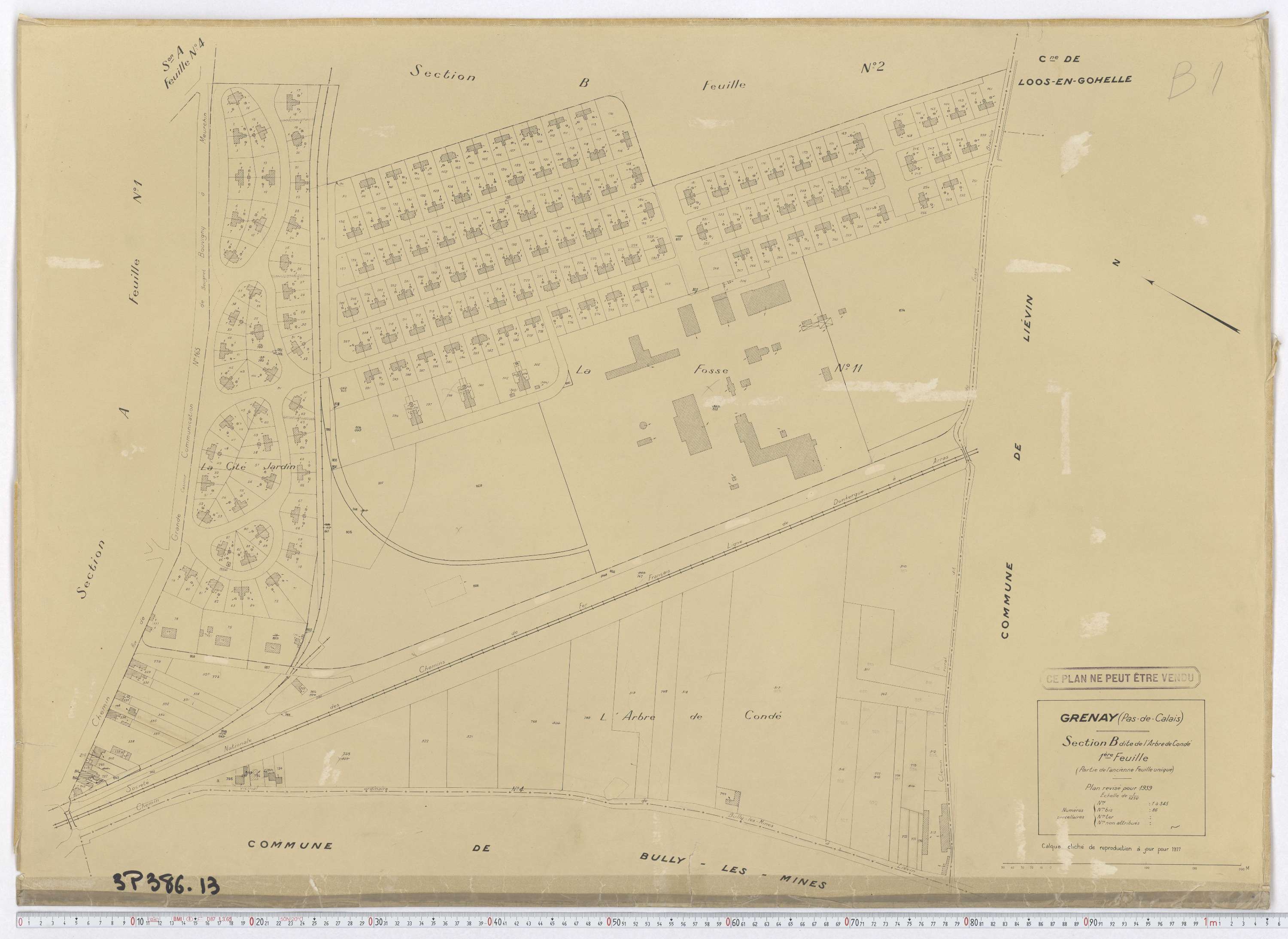 Grenay - Section B, feuille 1.