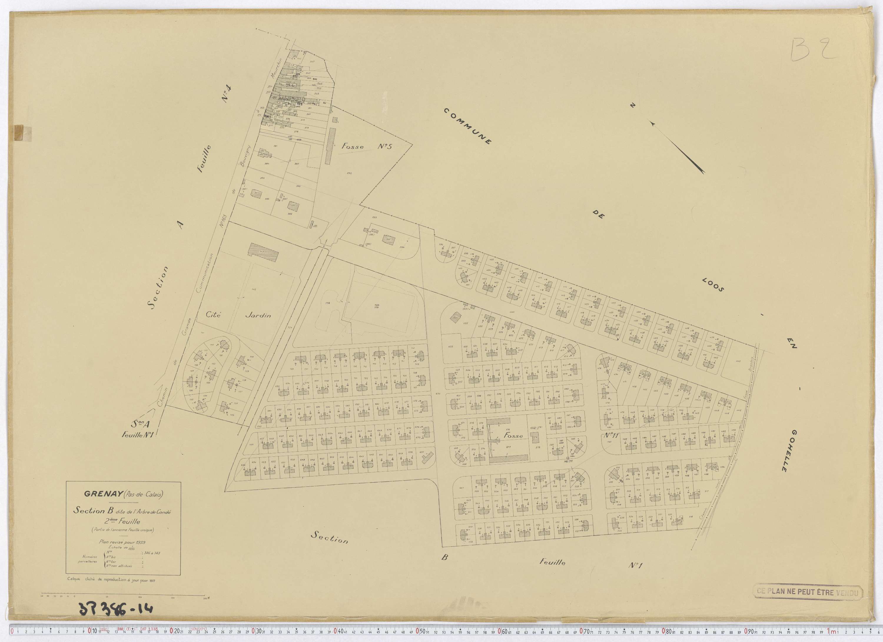 Grenay - Section B, feuille 2.