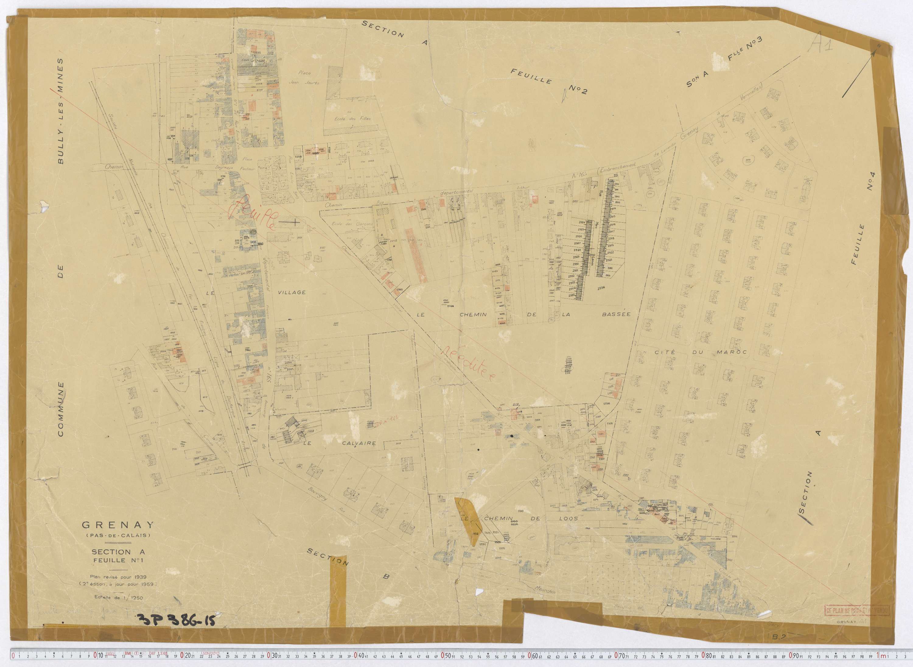 Grenay - Section A, feuille 1.