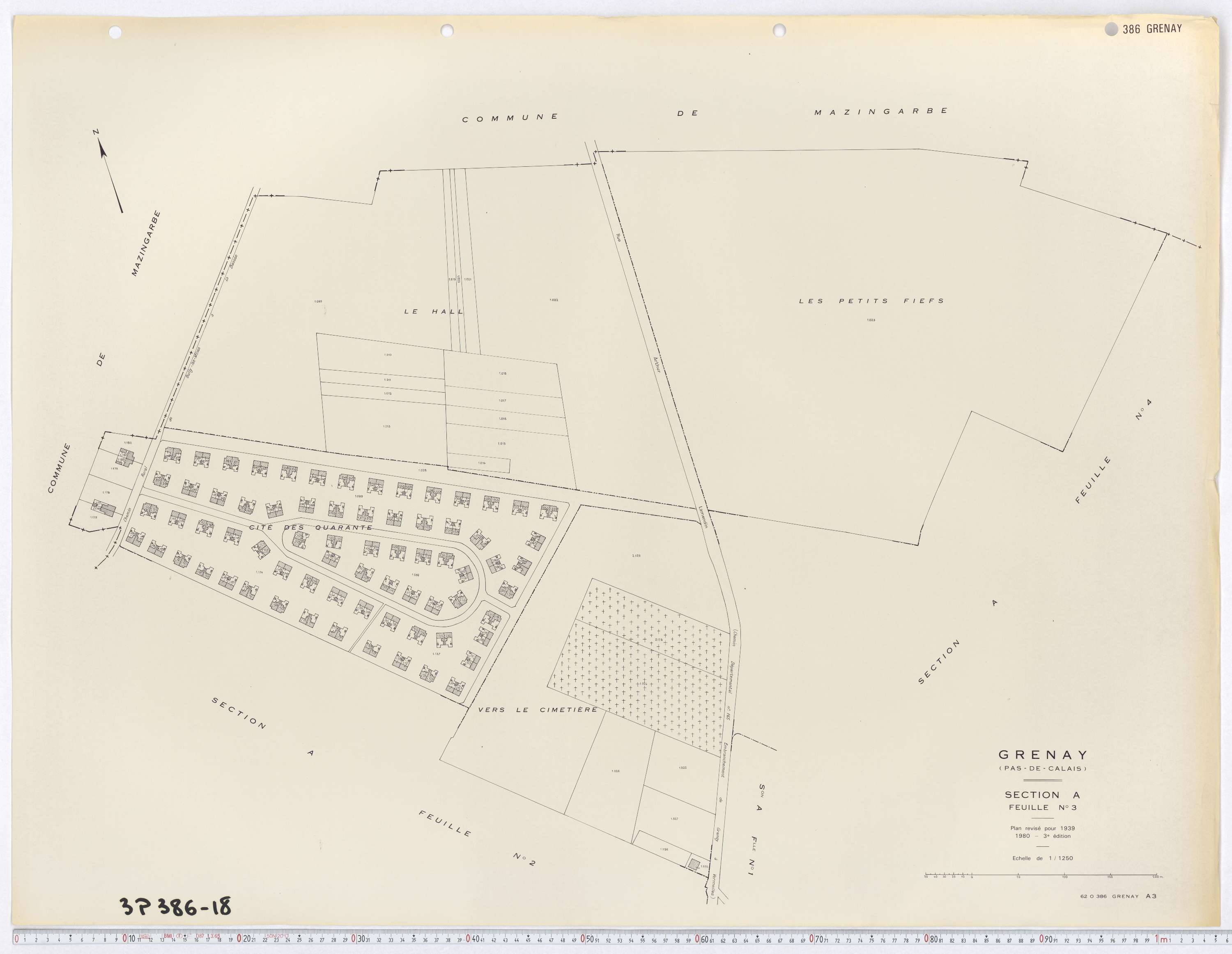 Grenay - Section A, feuille 3.
