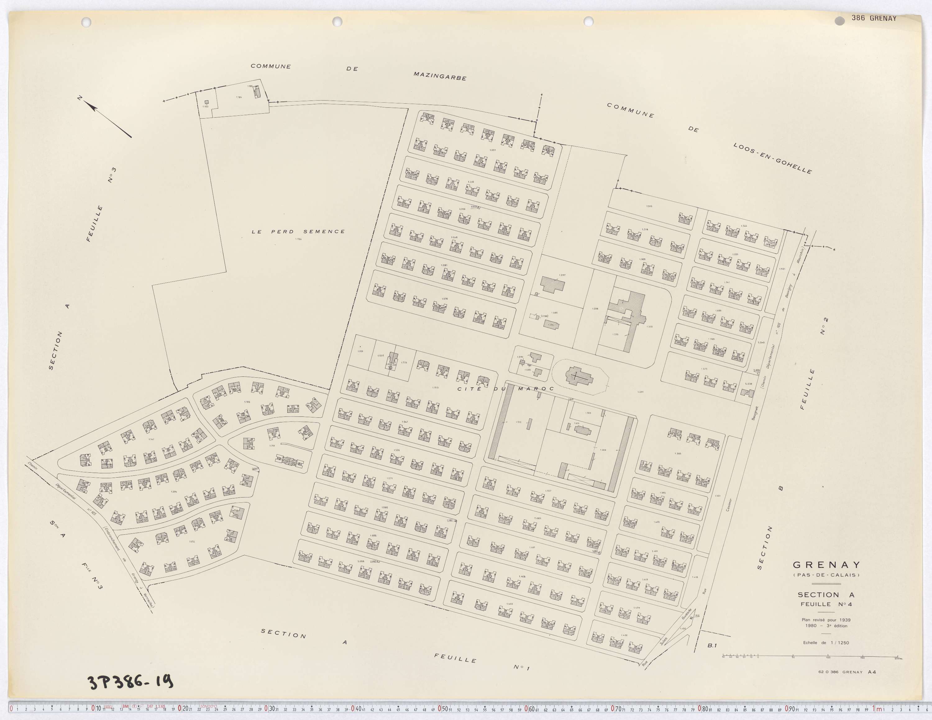 Grenay - Section A, feuille 4.