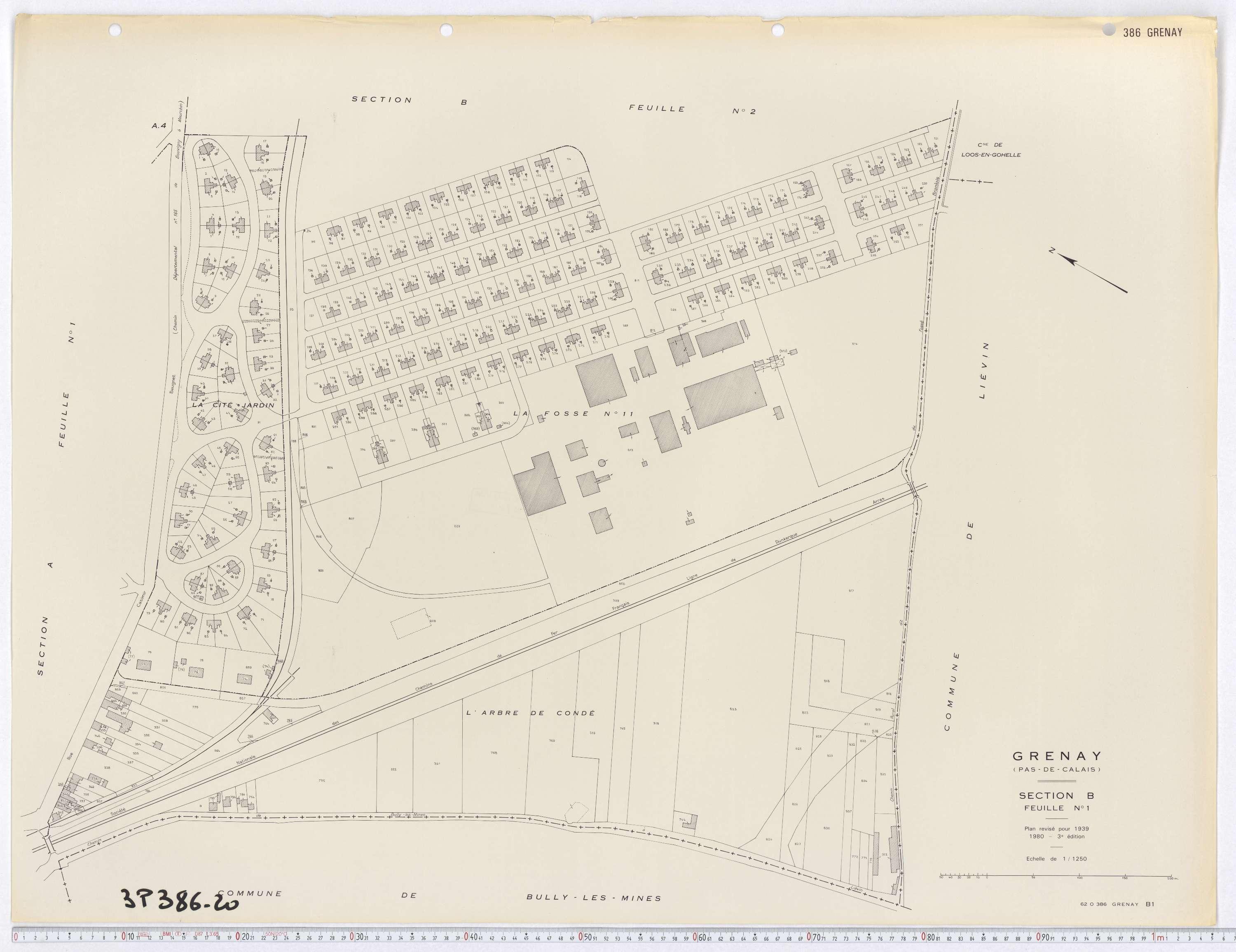 Grenay - Section B, feuille 1.