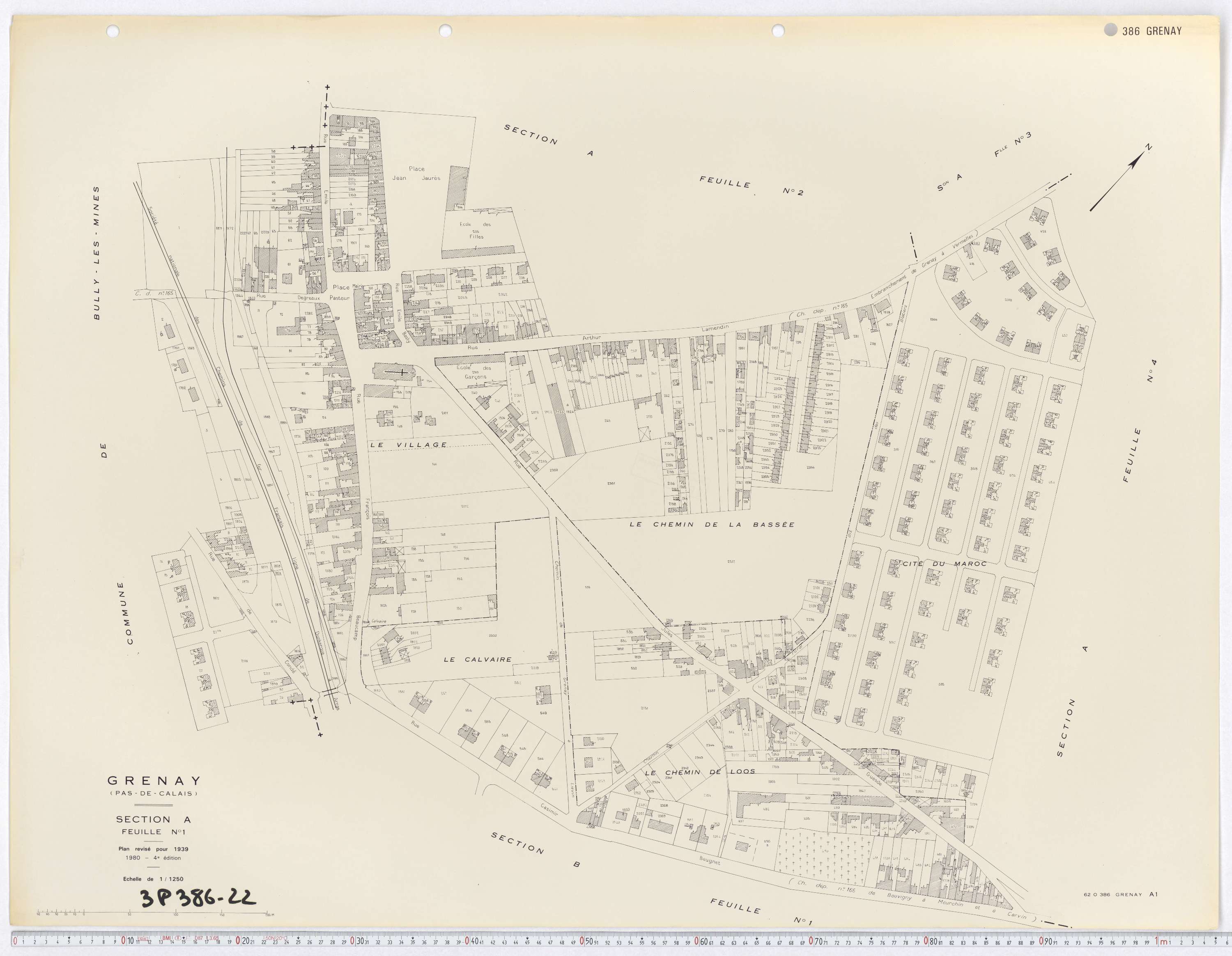 Grenay - Section A, feuille 1.
