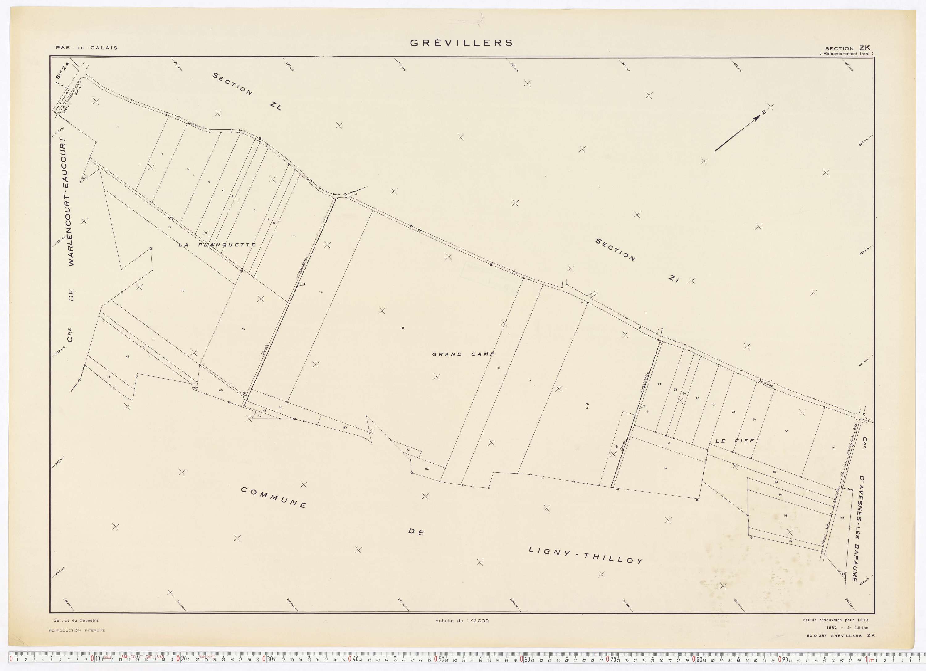 Grévillers - Section ZK.