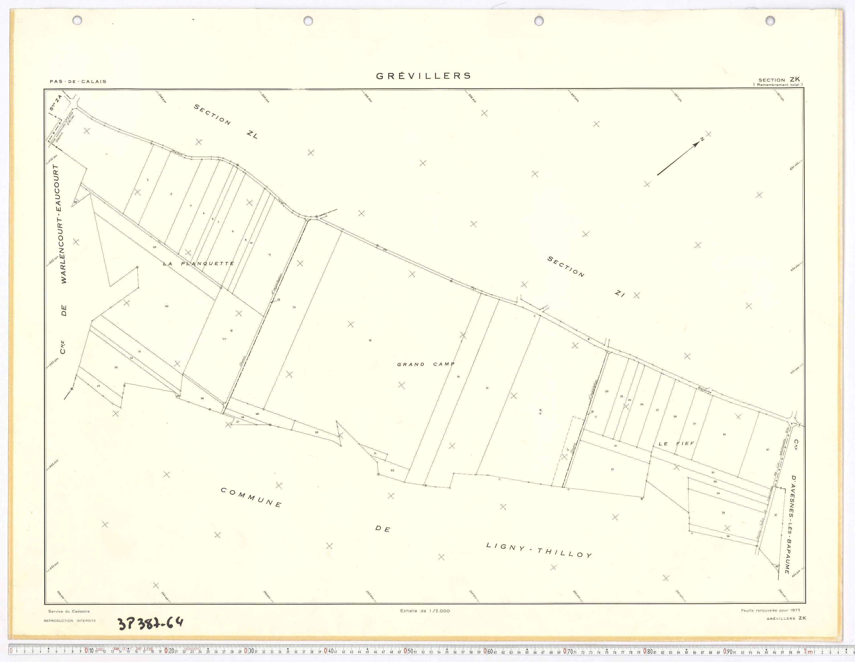 Grévillers - Section ZK.