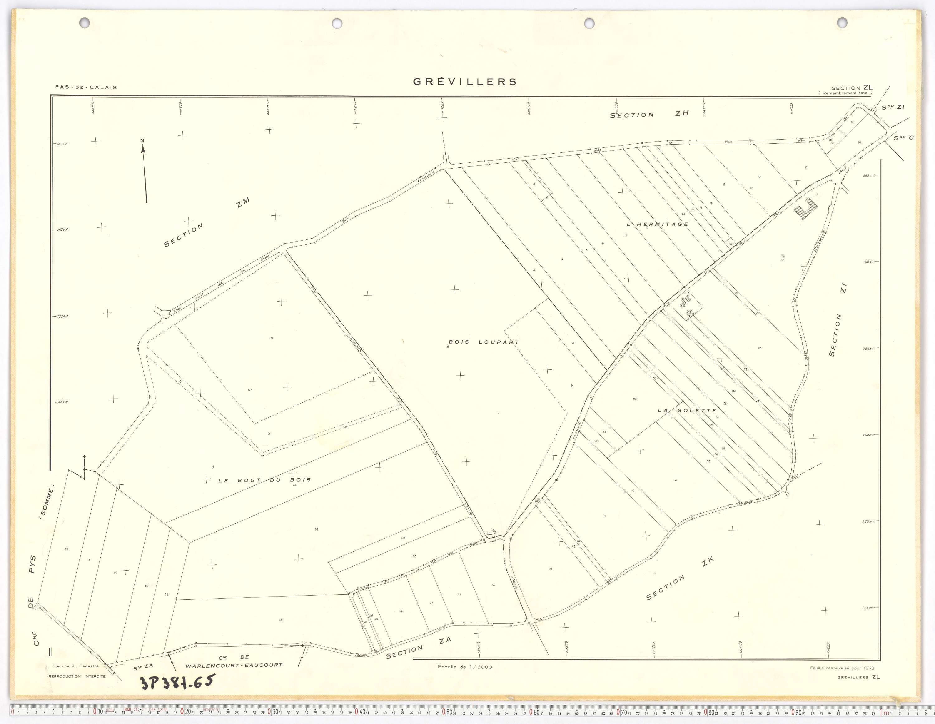 Grévillers - Section ZL.