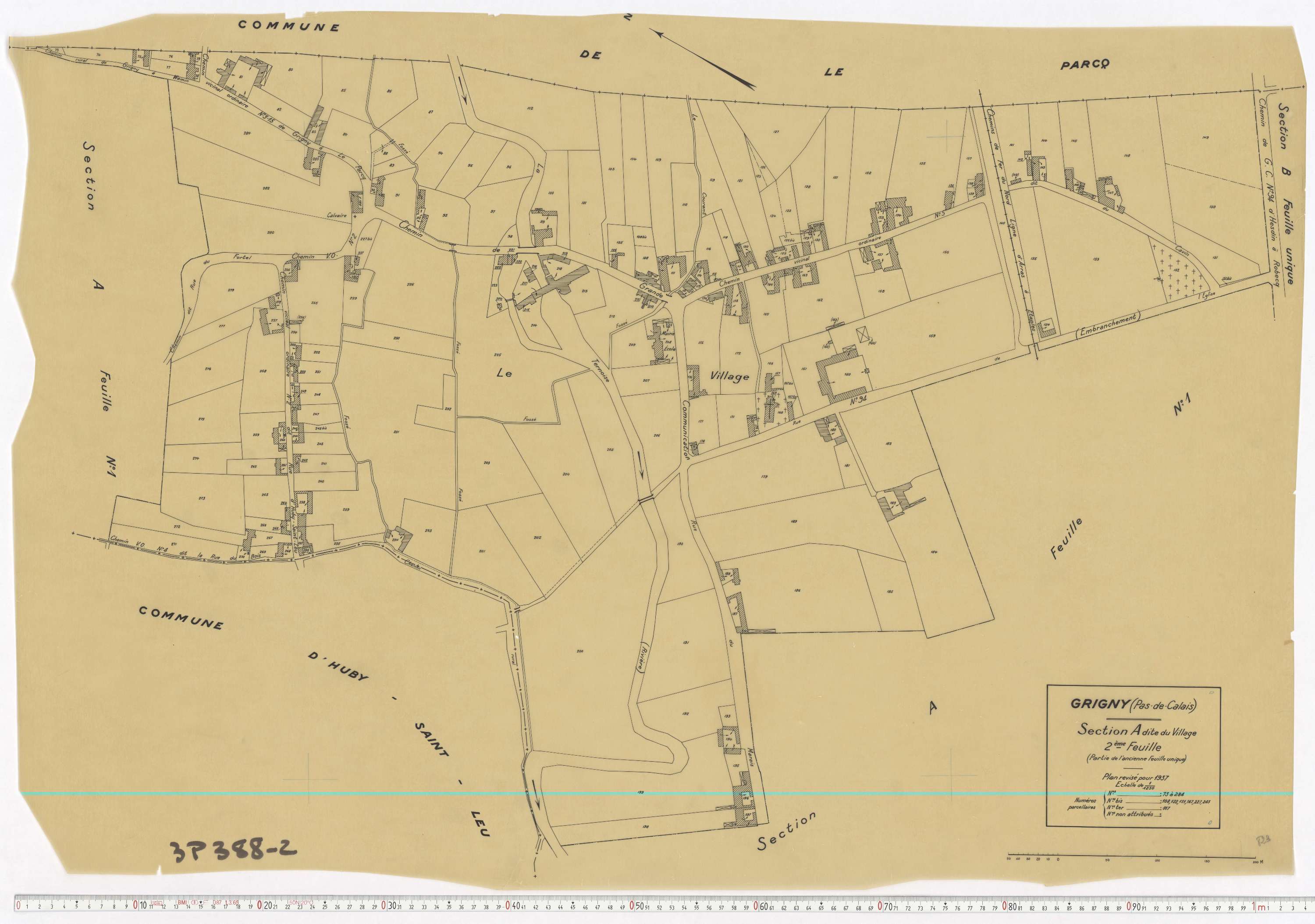 Grigny - Section A, feuille 2.