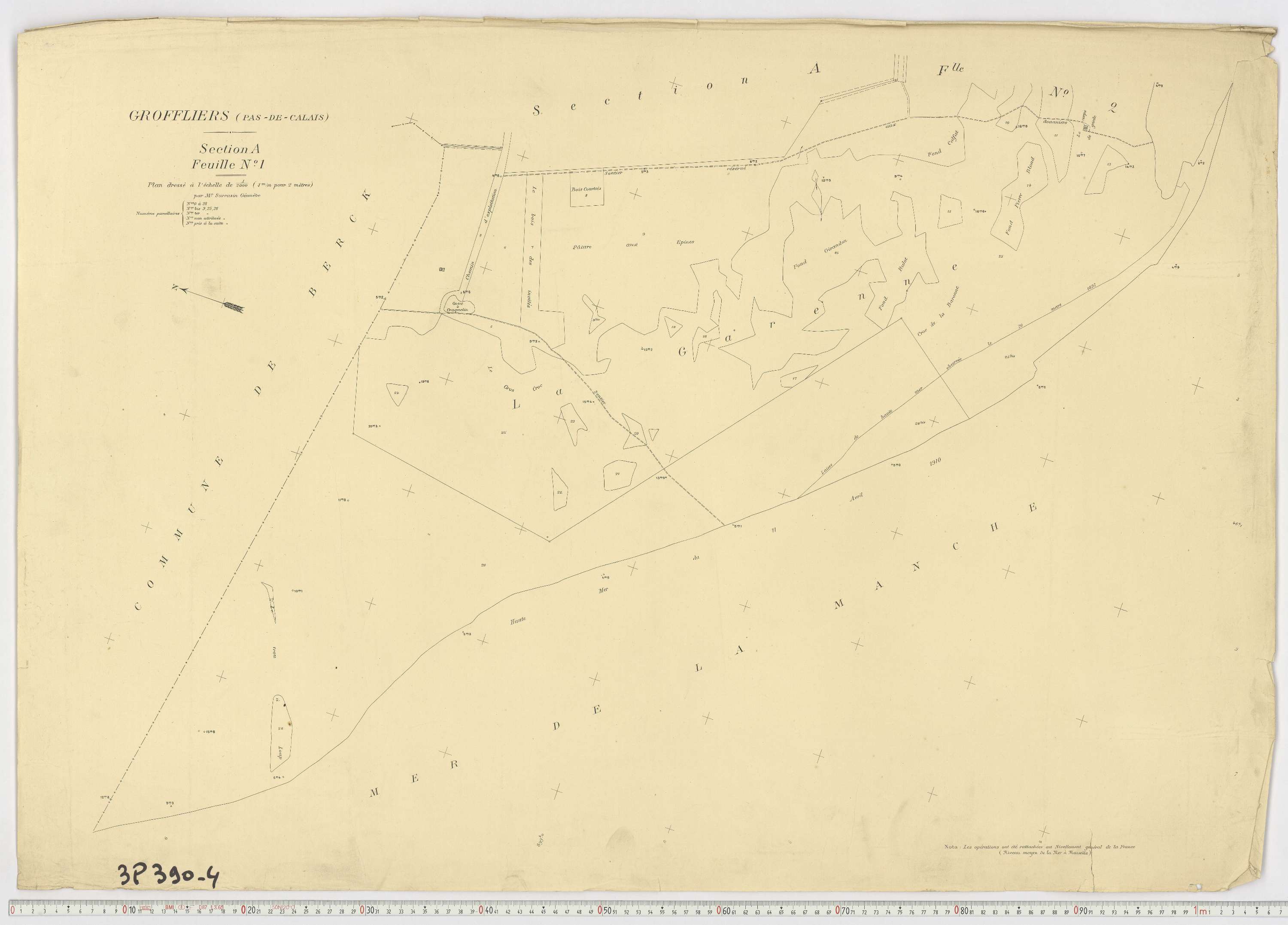 Groffliers - Section A, feuille 1.