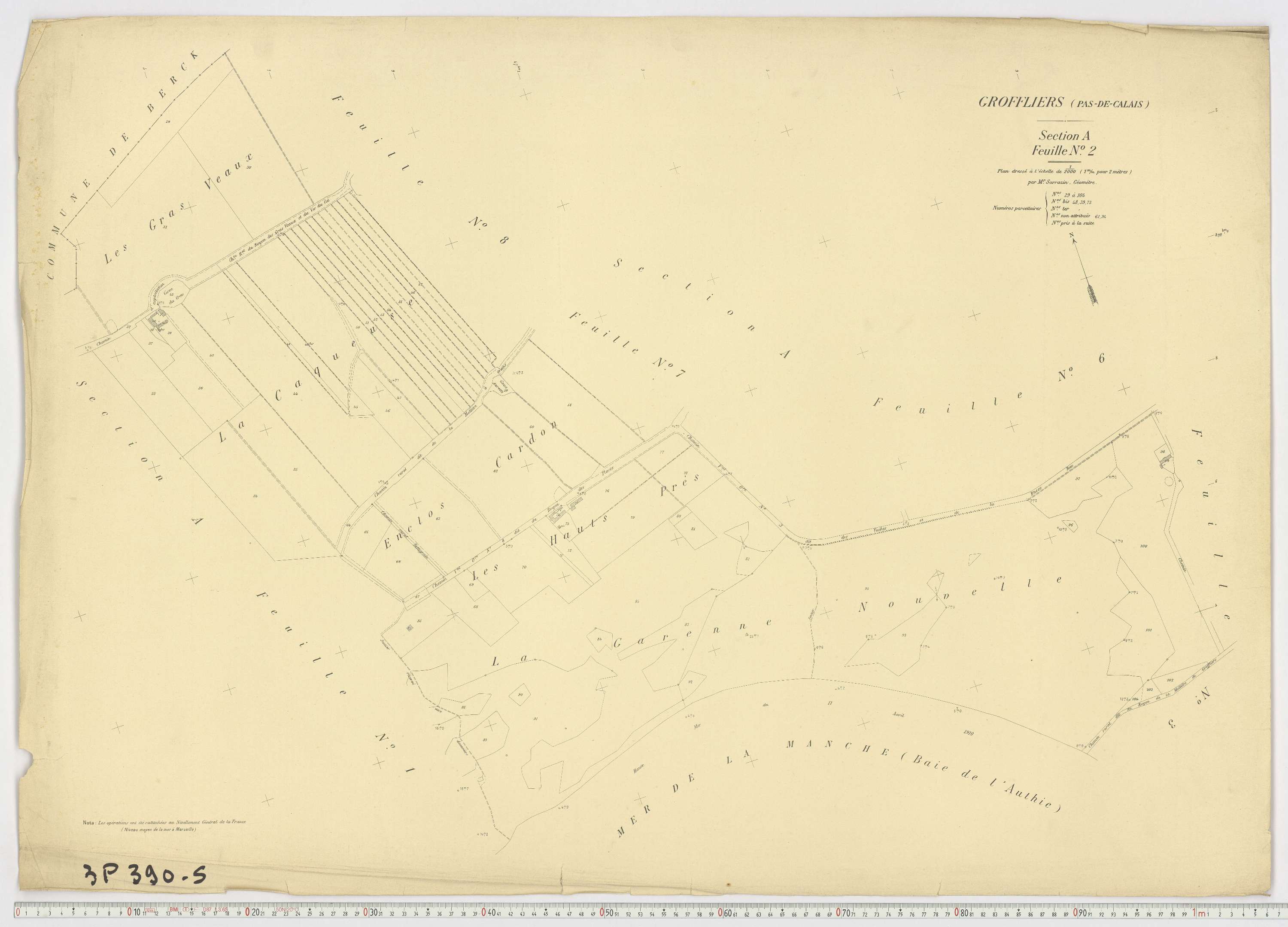 Groffliers - Section A, feuille 2.