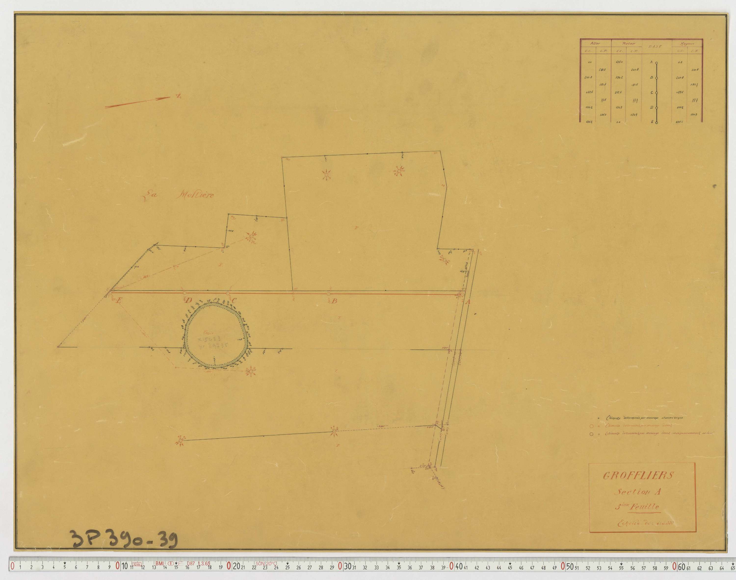 Groffliers - Section A, feuille 3.