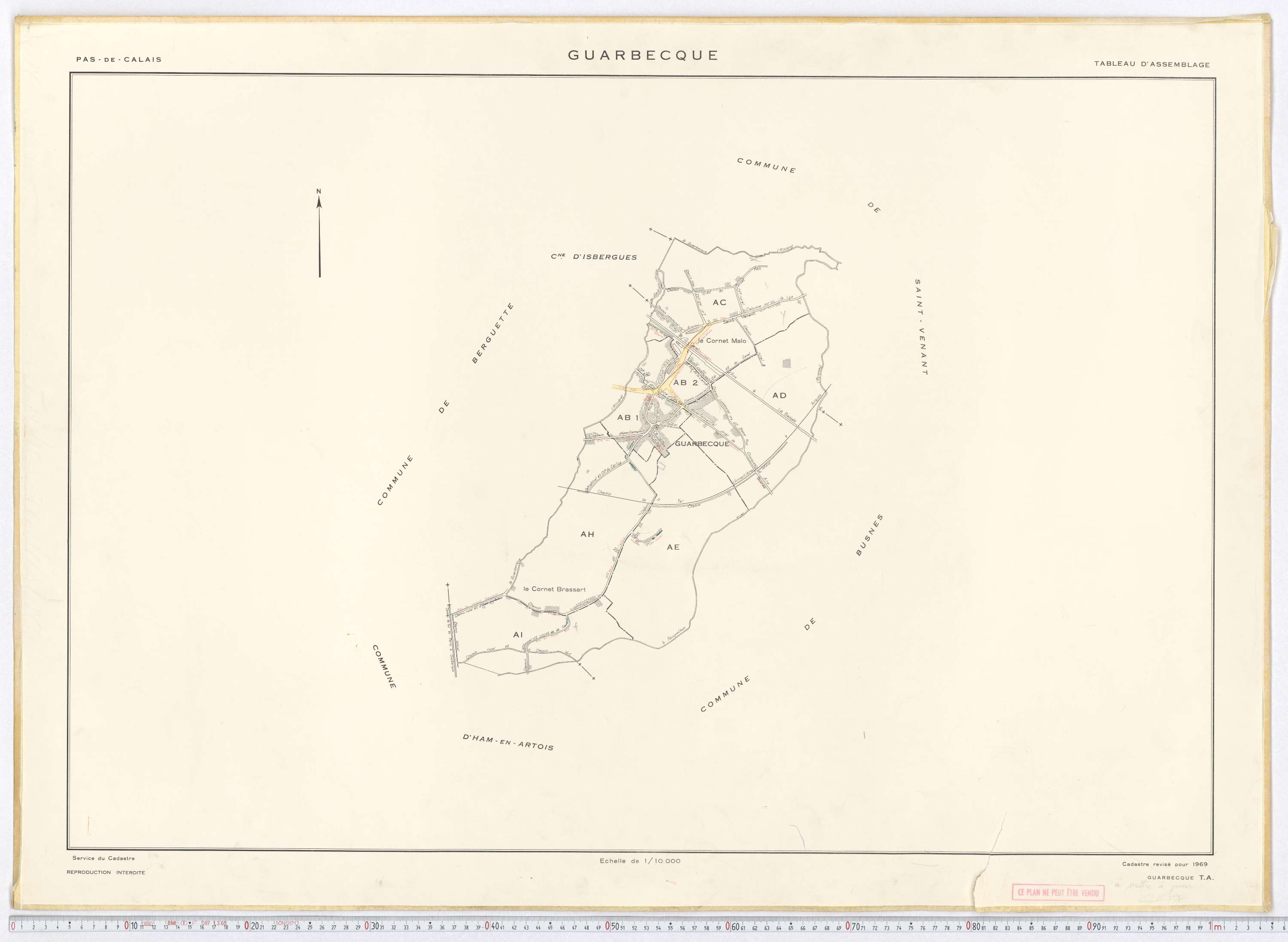 Guarbecque - Tableau d'assemblage.