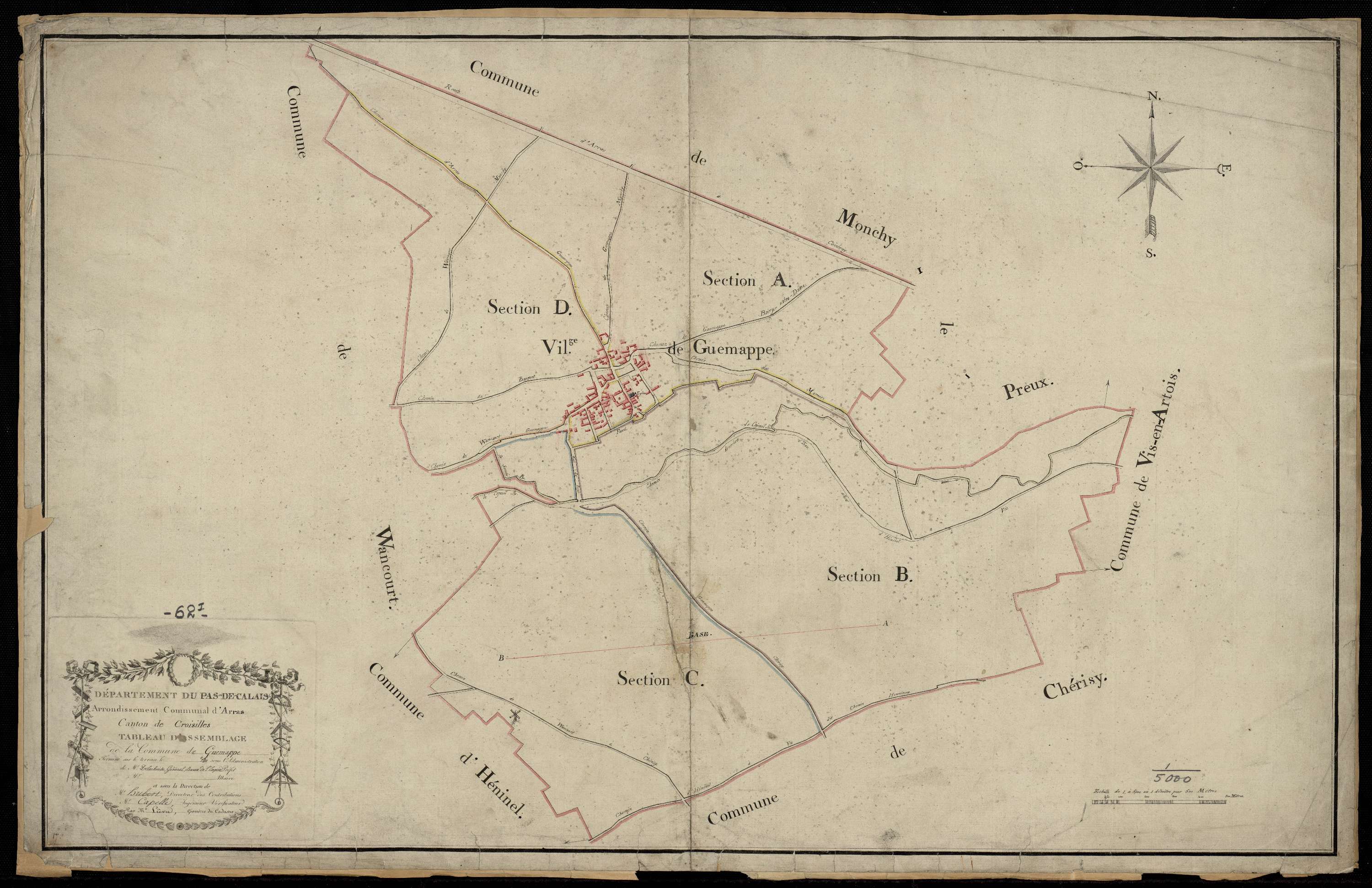 Guémappe - Tableau d'assemblage
