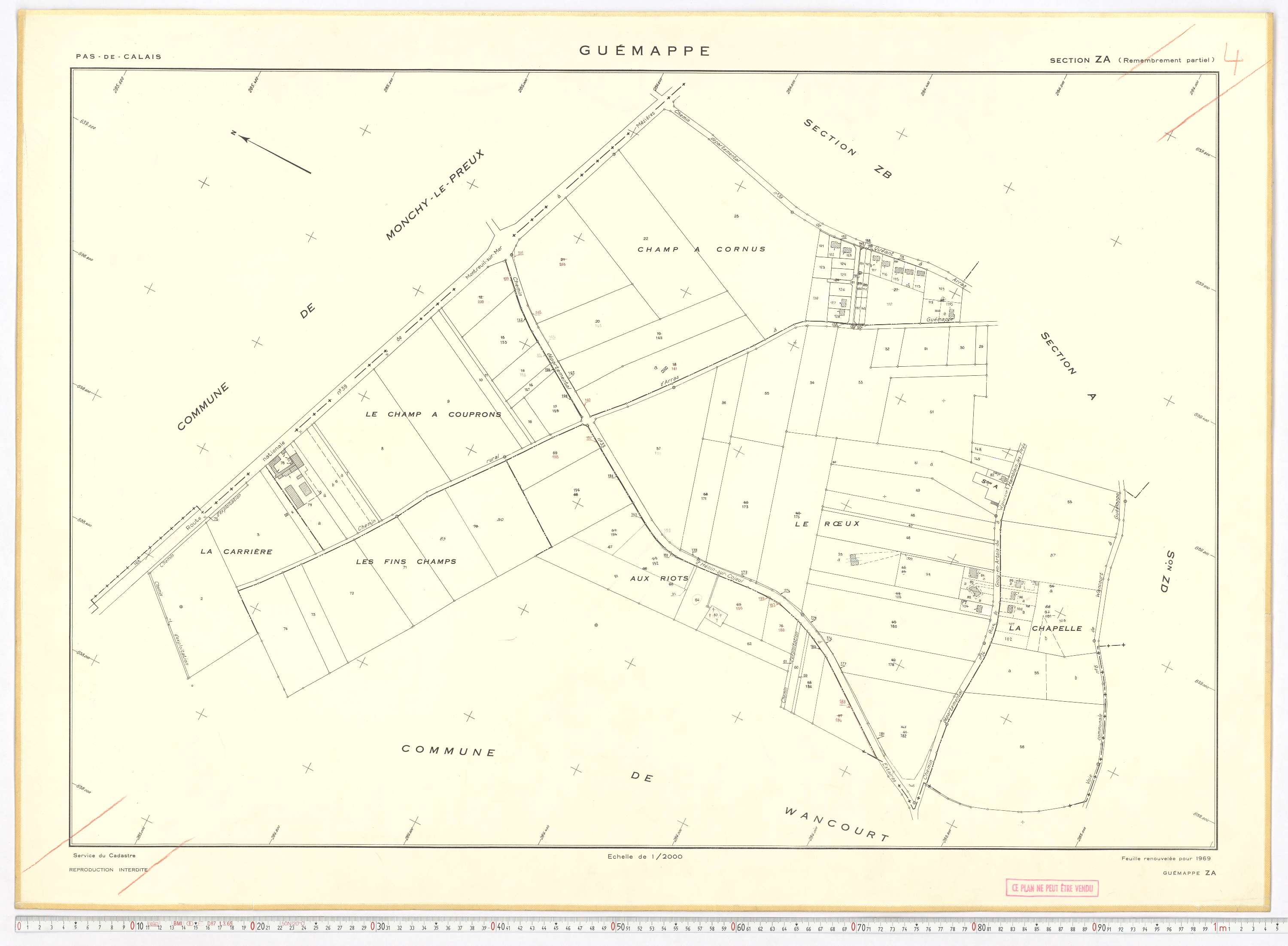 Guémappe - Section ZA.