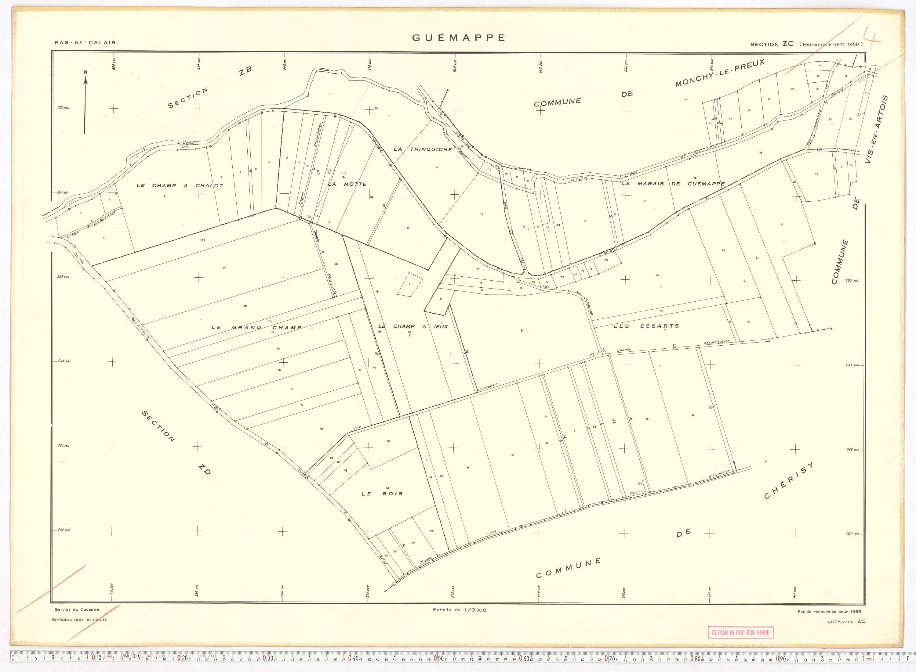 Guémappe - Section ZC.