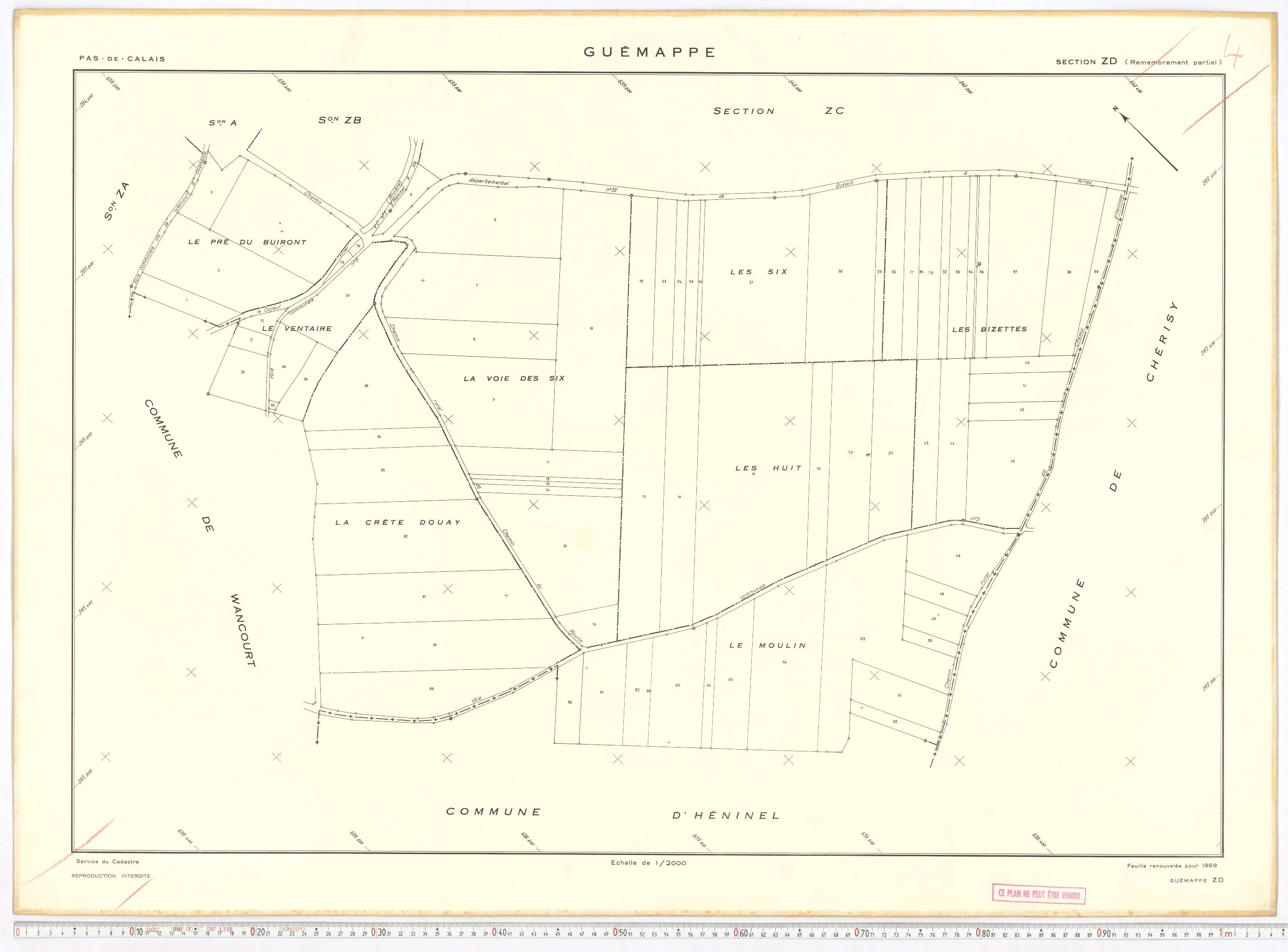 Guémappe - Section ZD.