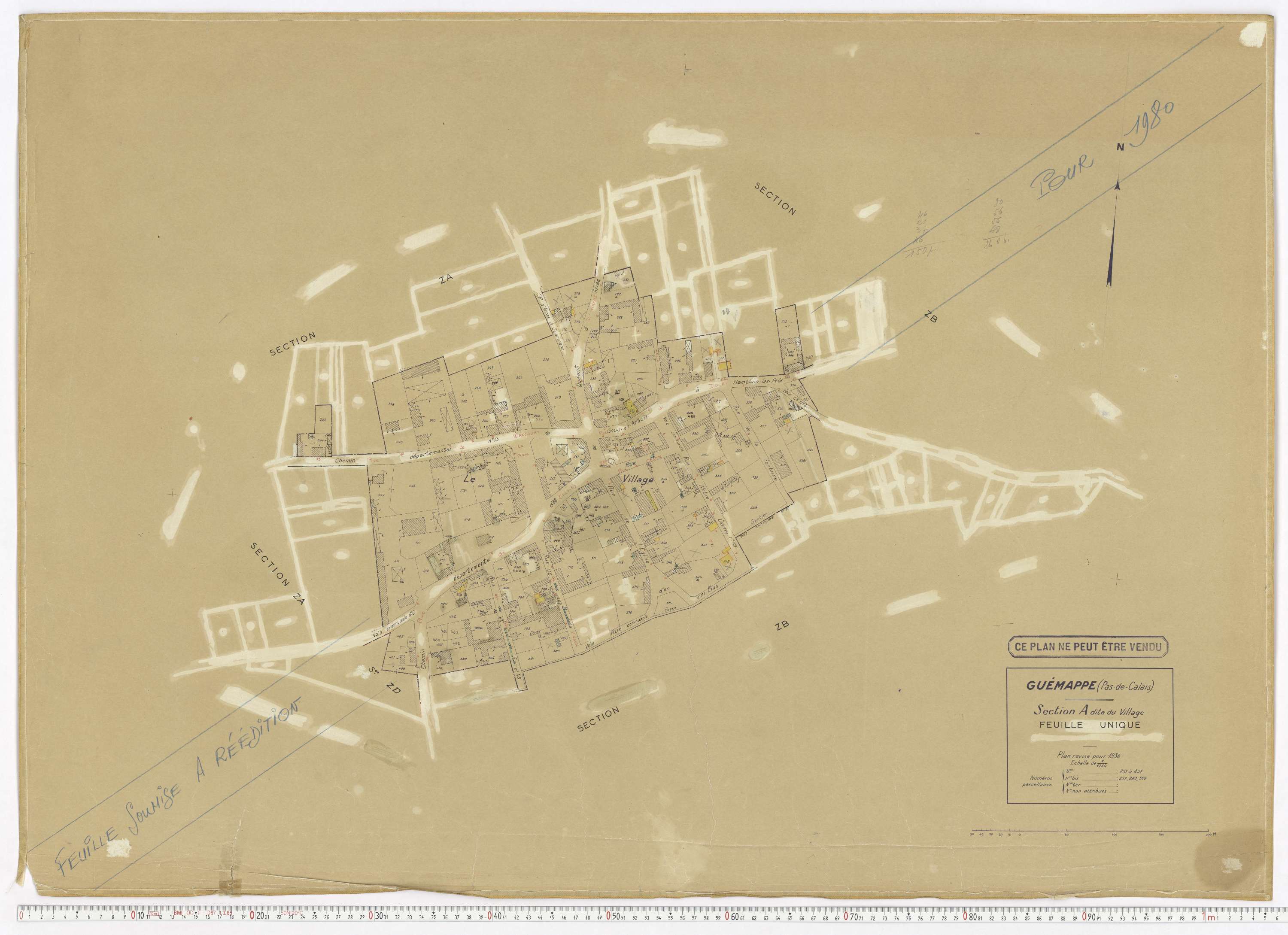 Guémappe - Section A, feuille 2.