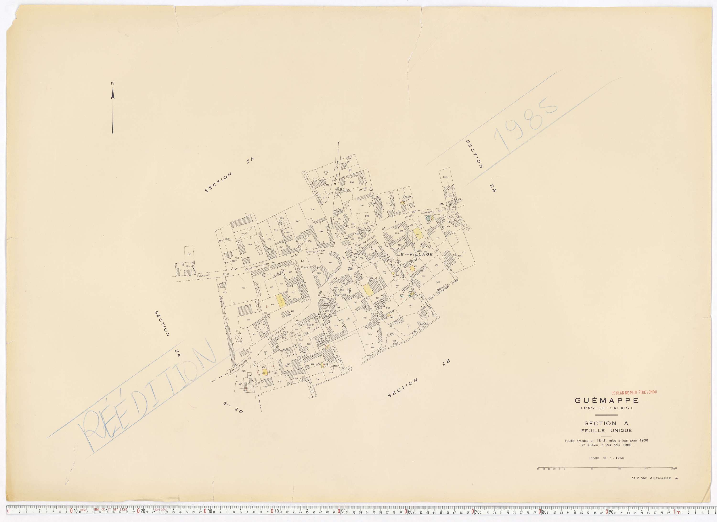 Guémappe - Section A.