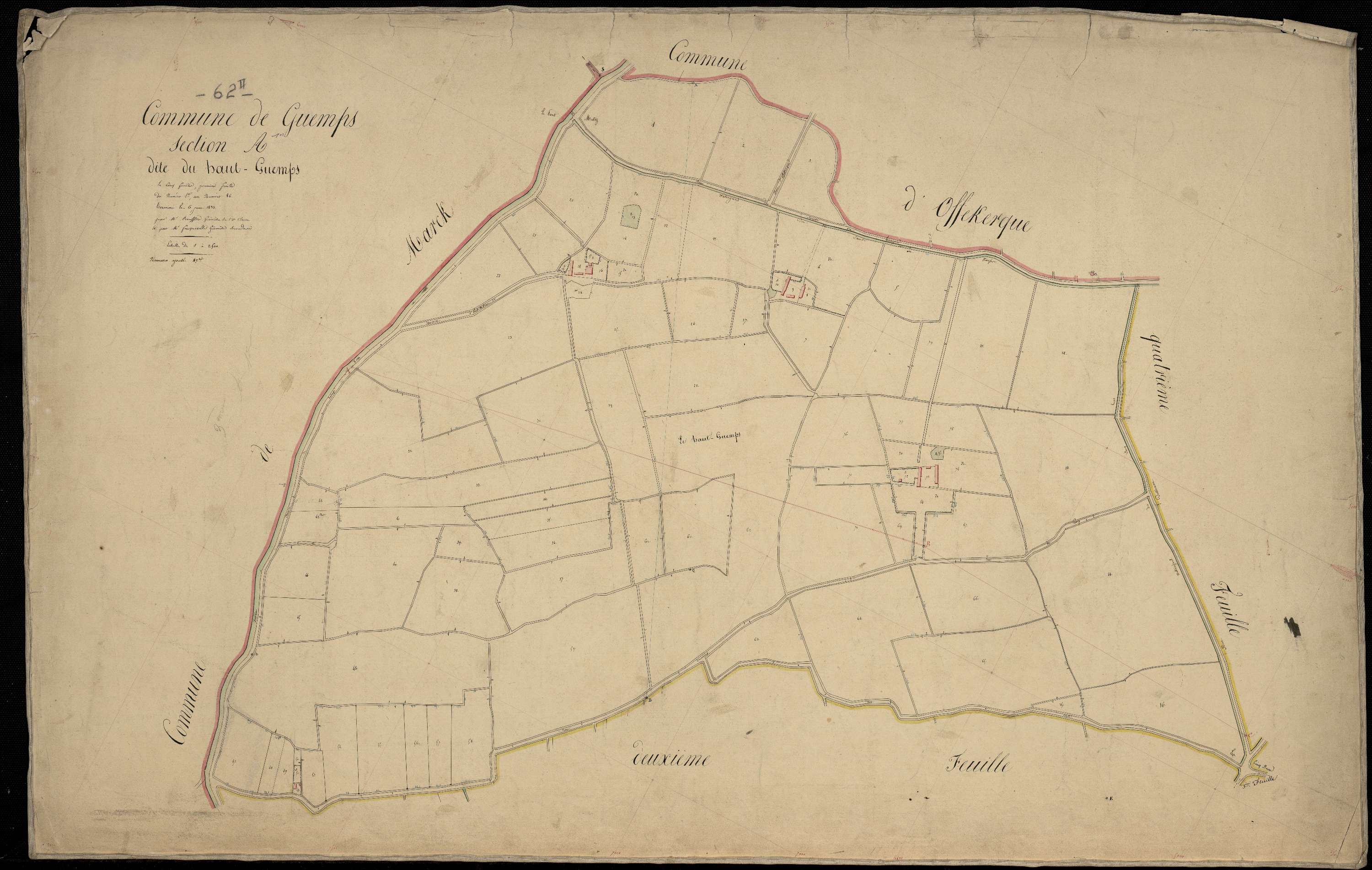 Guemps - Section A, 1re feuille
