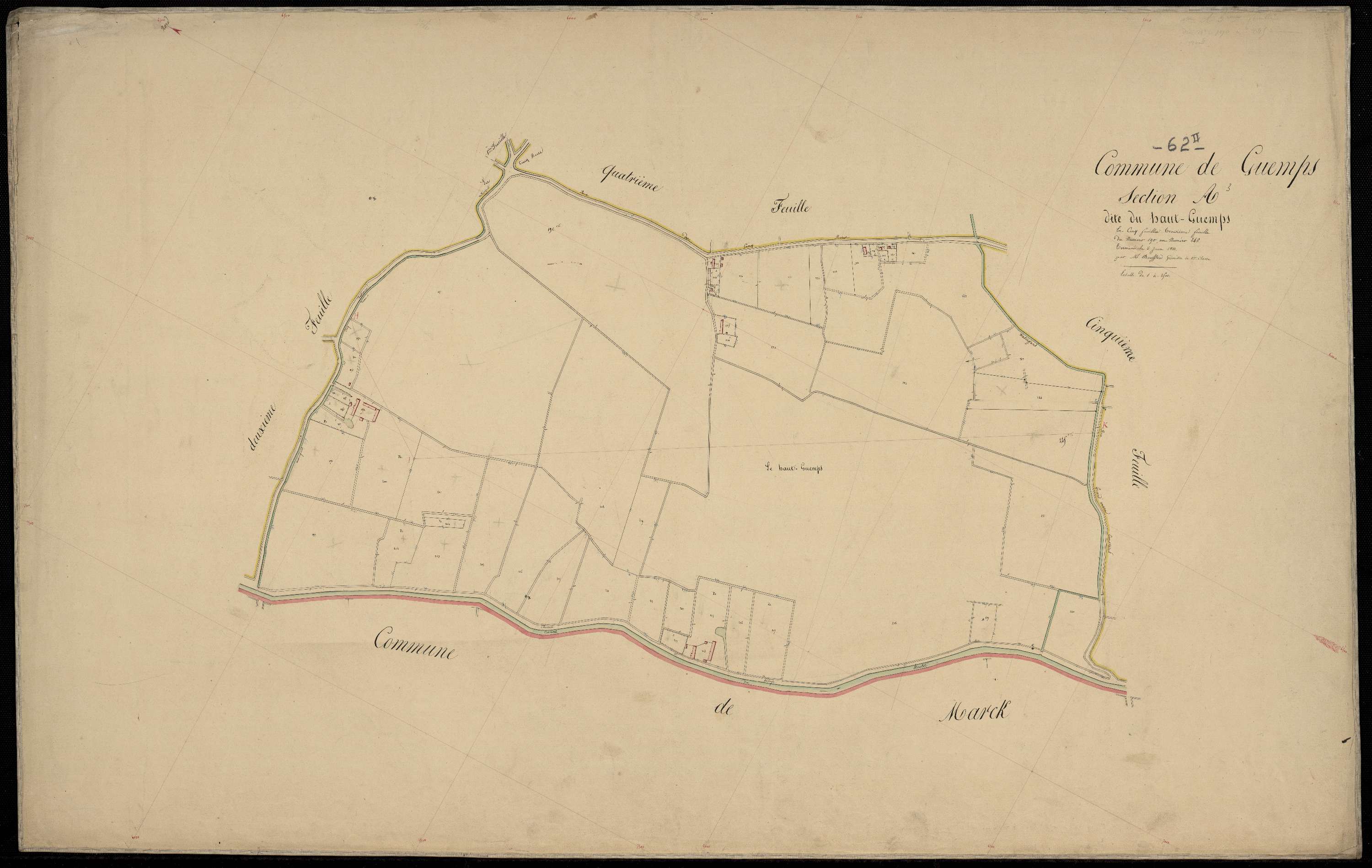Guemps - Section A, 3e feuille