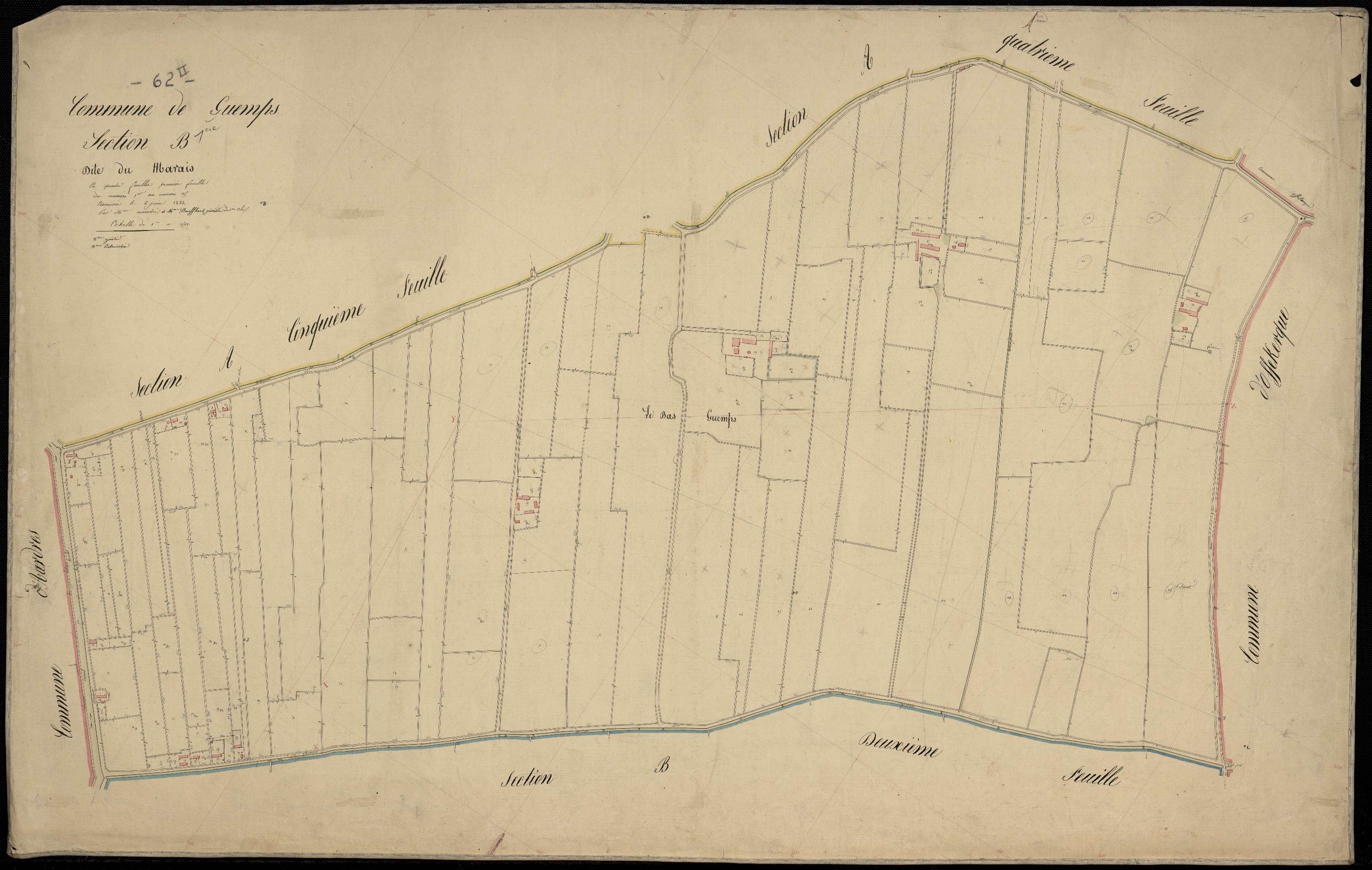 Guemps - Section B, 1re feuille