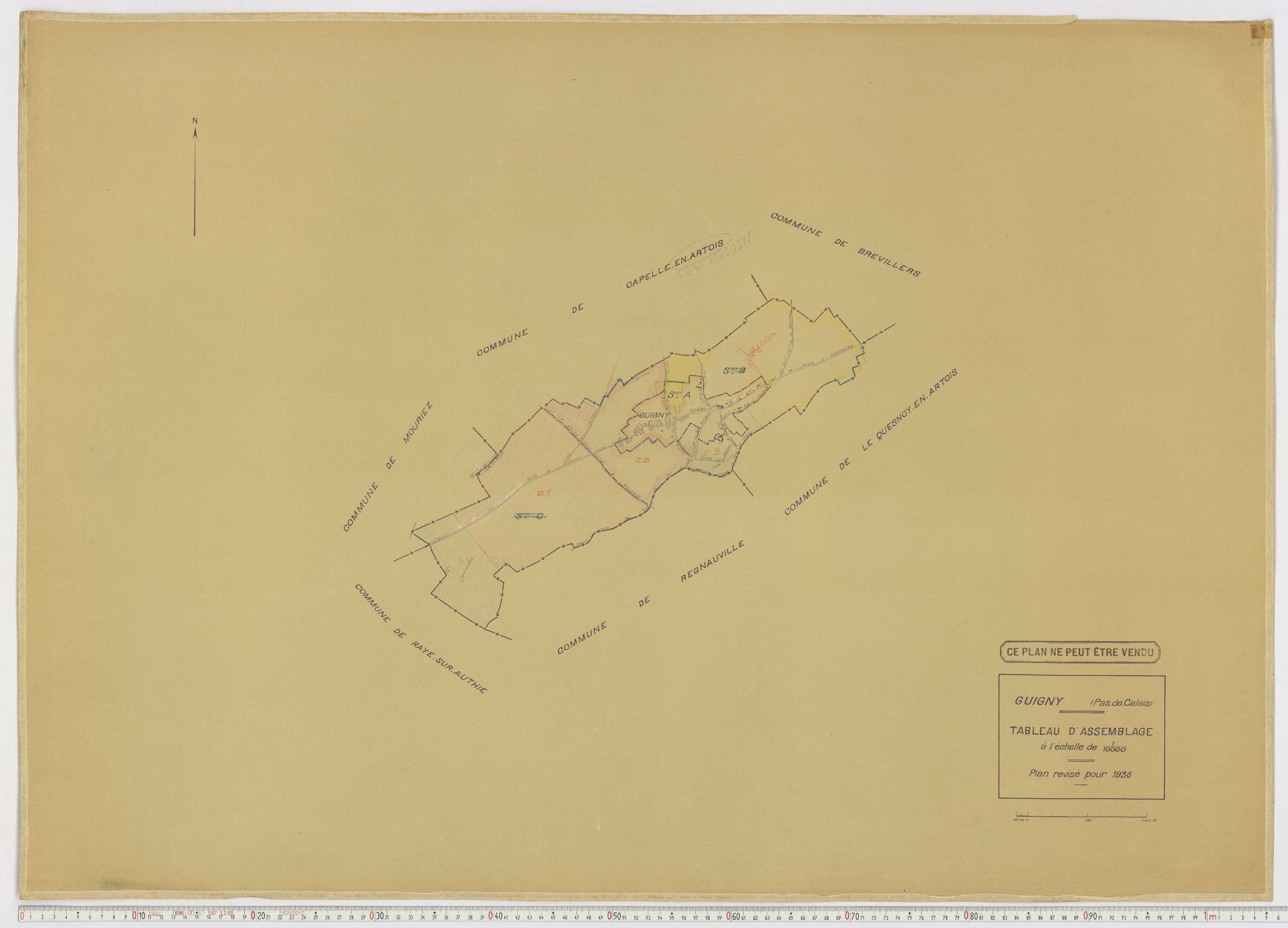 Guigny - Tableau d'assemblage.