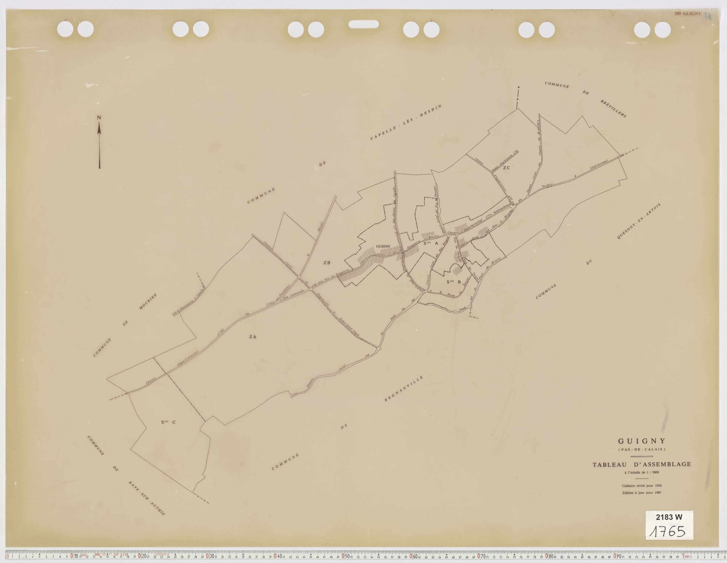 Guigny - Tableau d'assemblage.