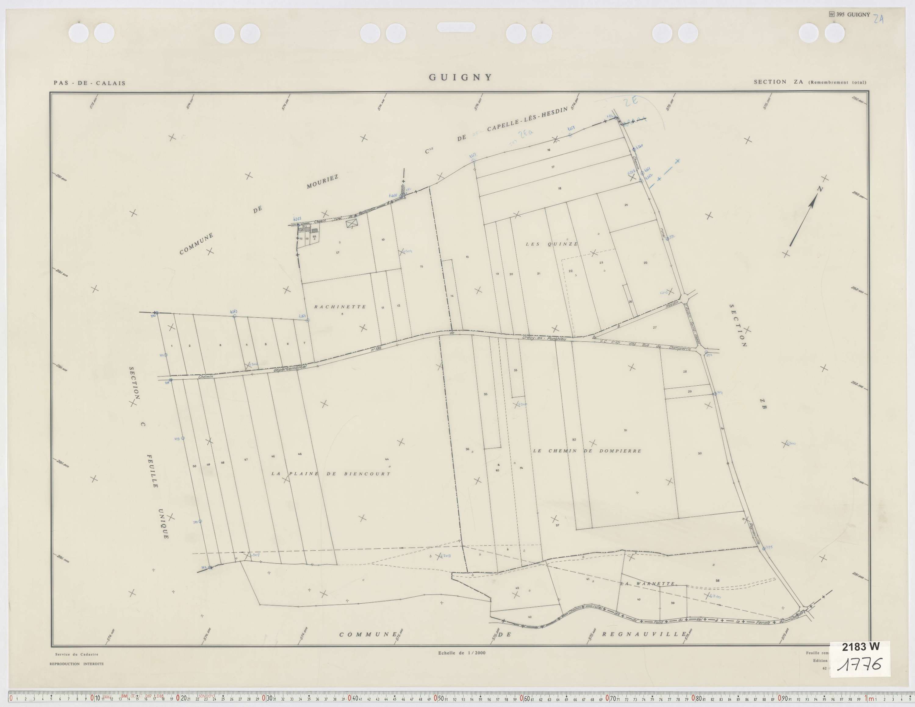 Guigny - Section ZA.