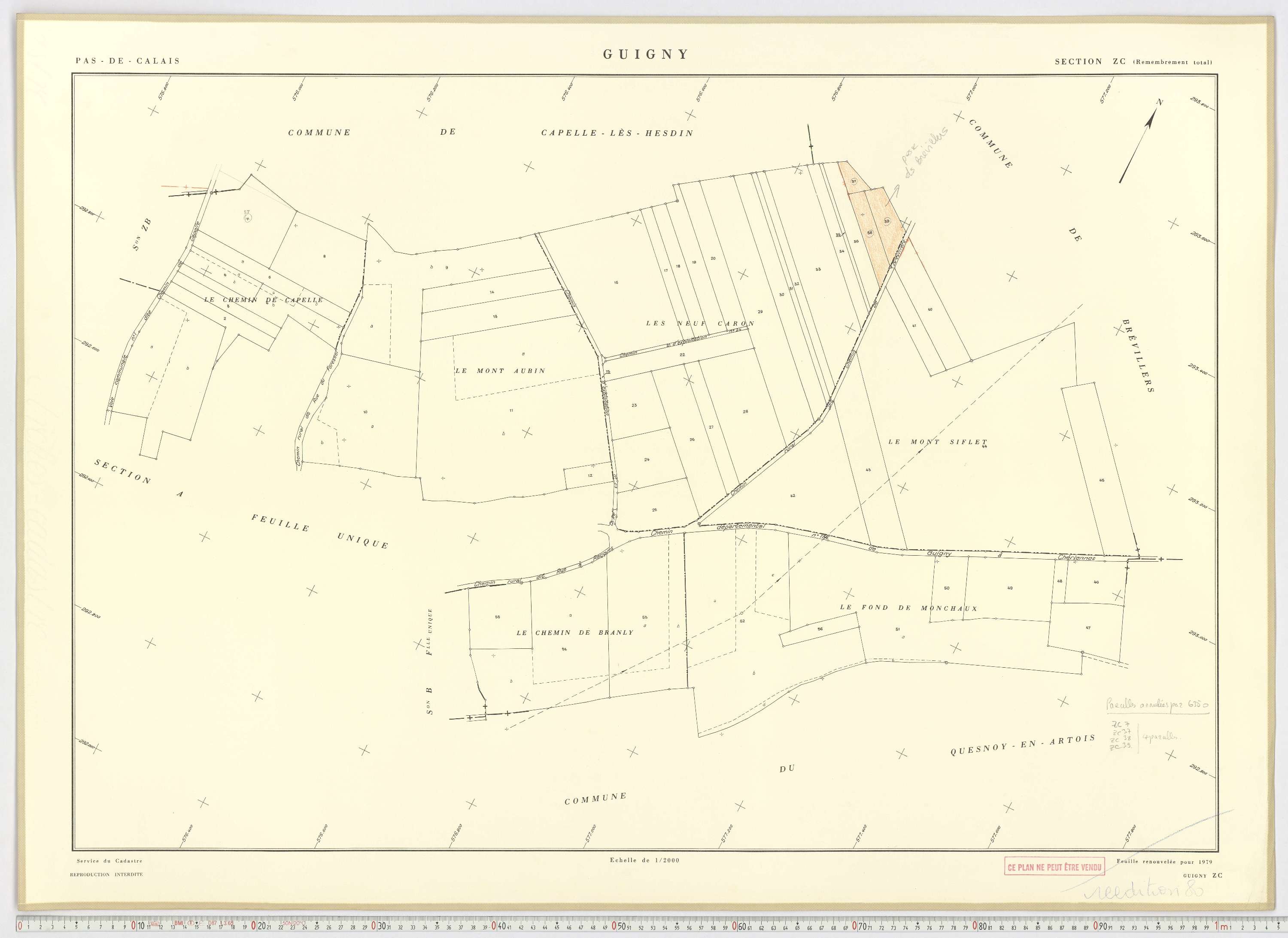 Guigny - Section ZC.