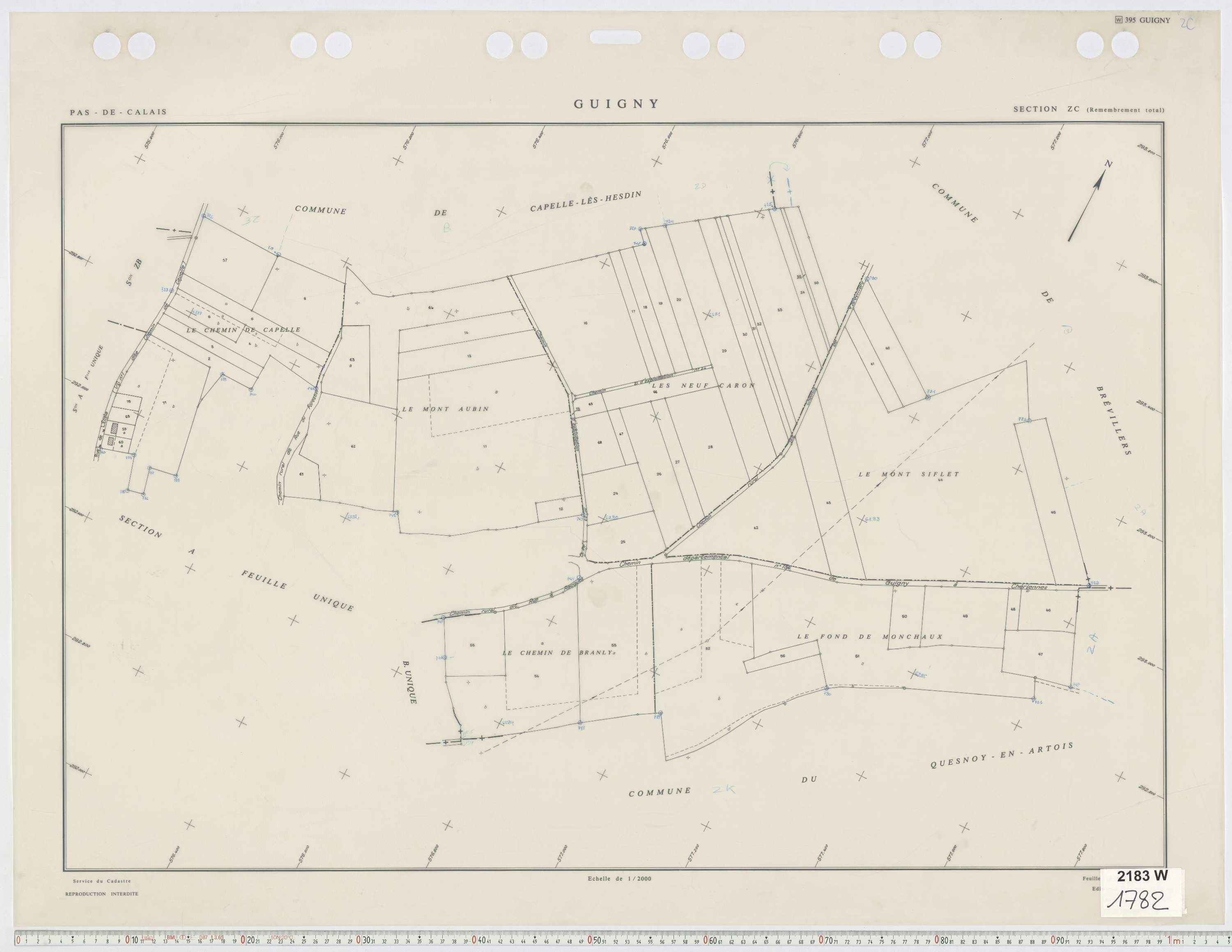 Guigny - Section ZC.
