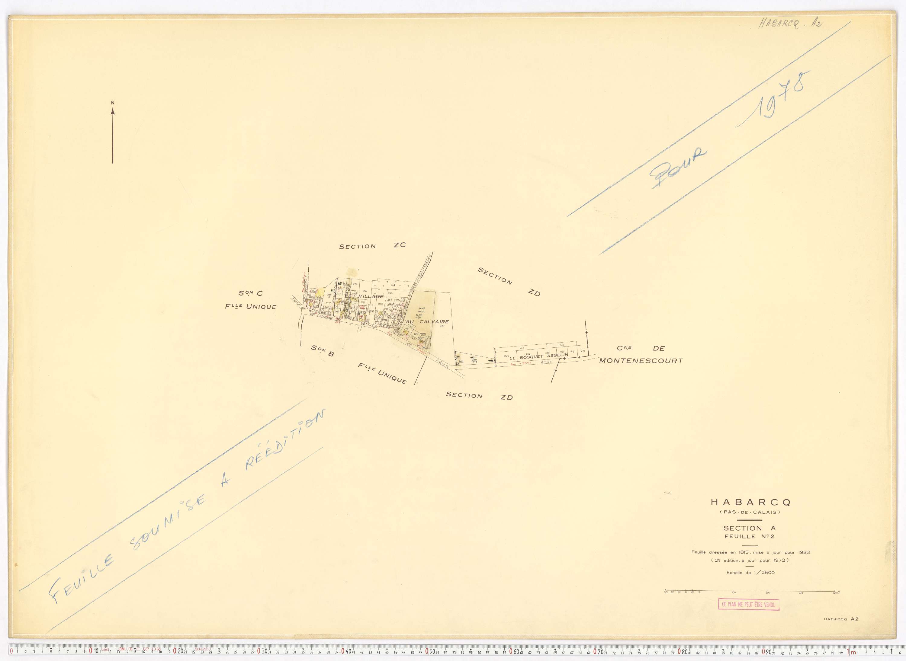 Habarcq - Section A, feuille 2.