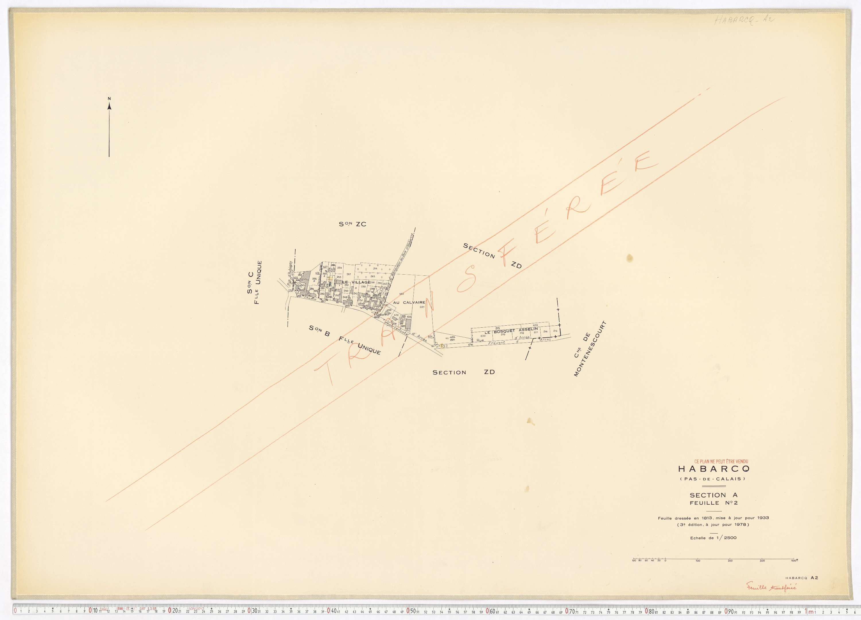 Habarcq - Section A, feuille 2.