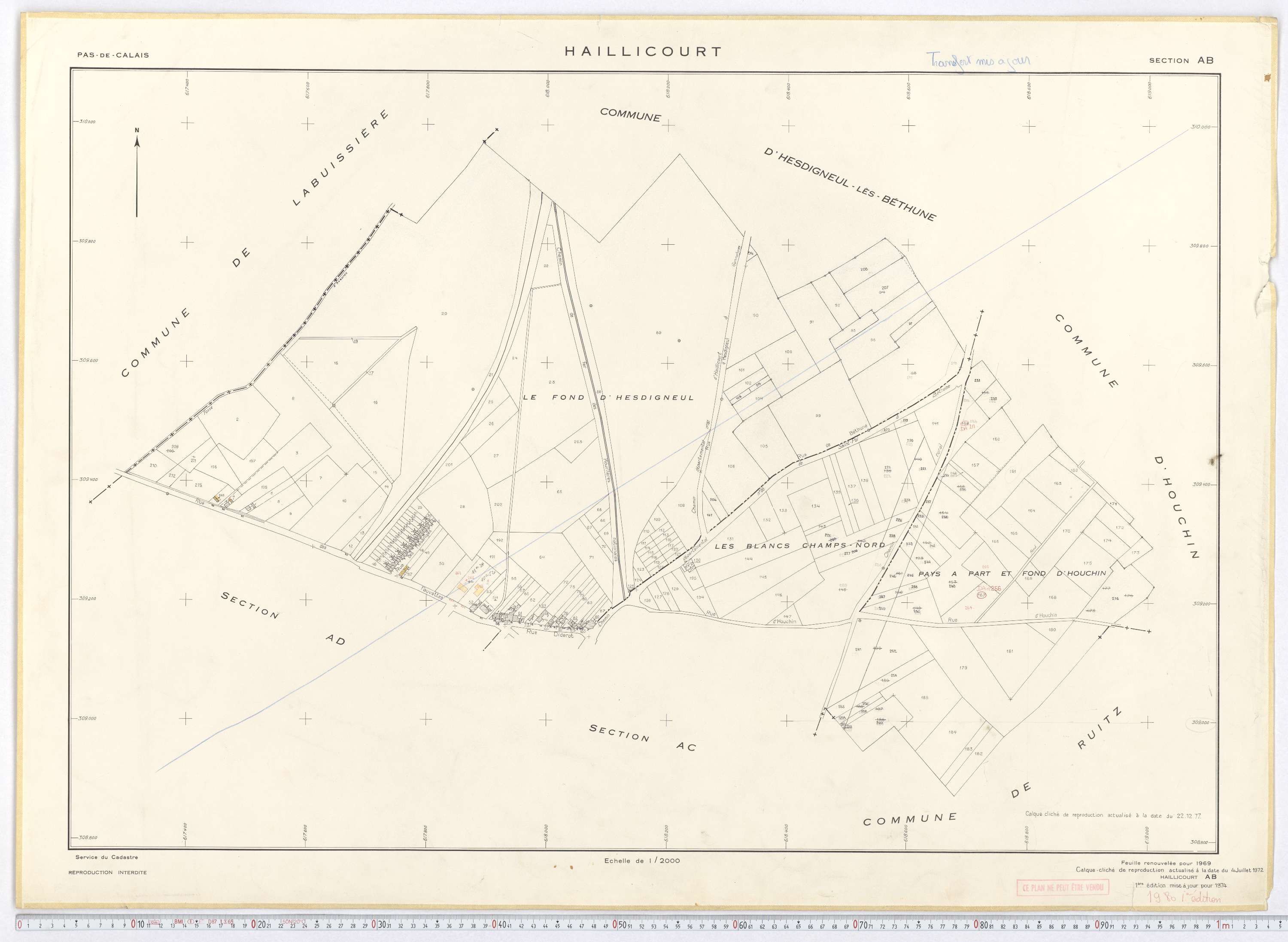 Haillicourt - Section AB.