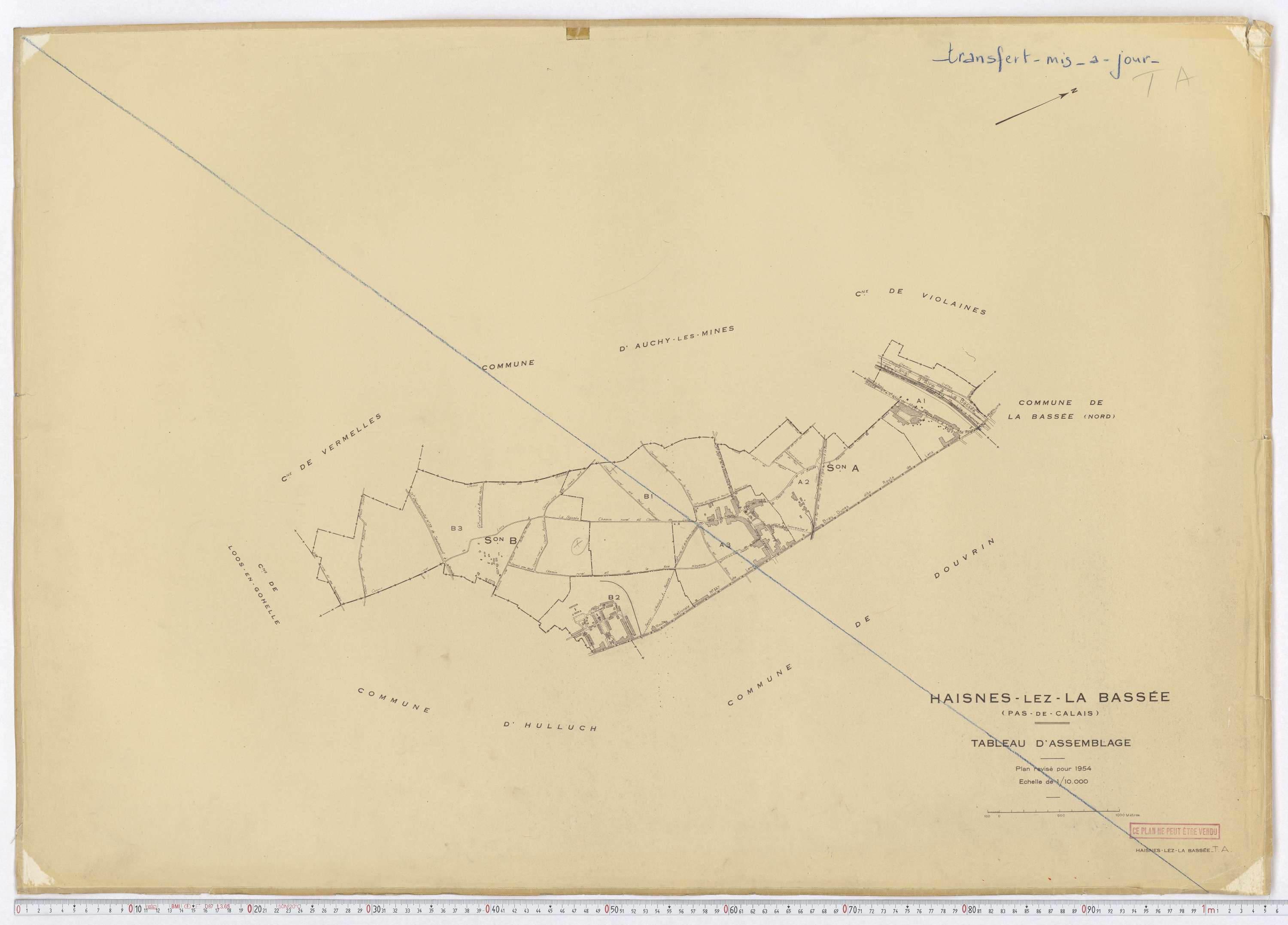Haisnes - Tableau d'assemblage.