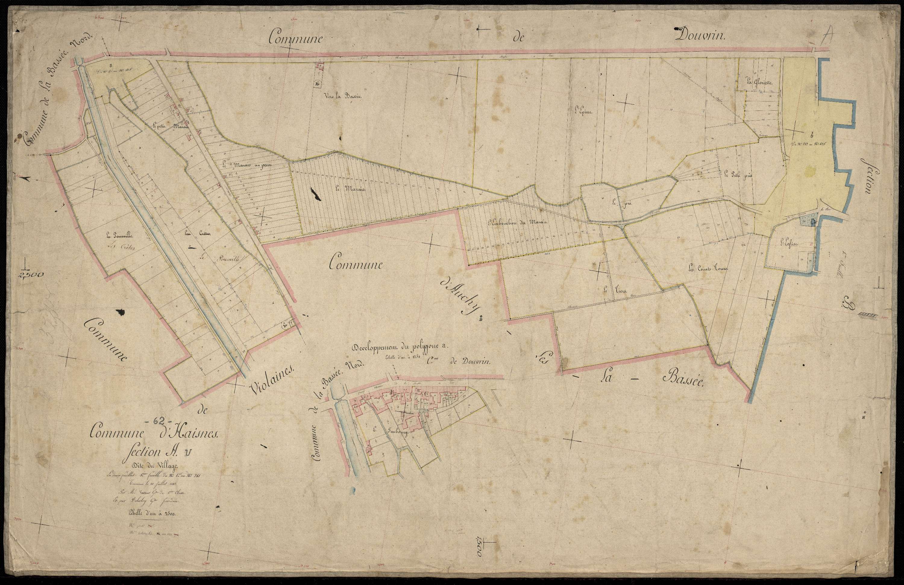 Haisnes - Section A, 1re feuille