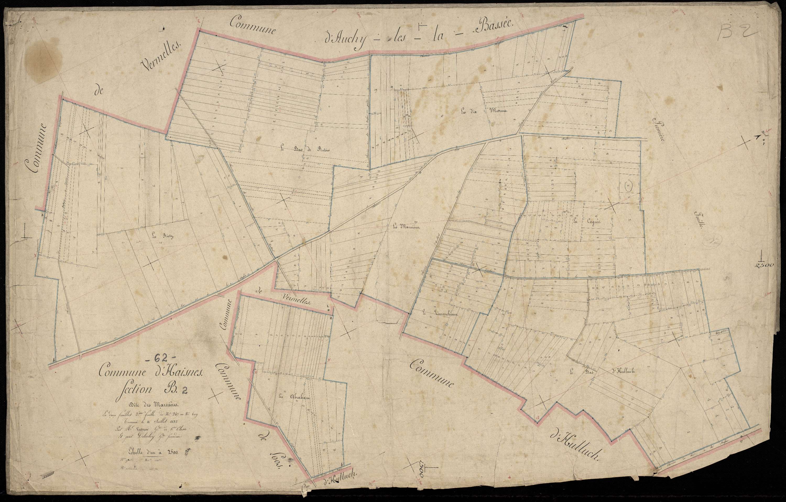 Haisnes - Section B, 2e feuille