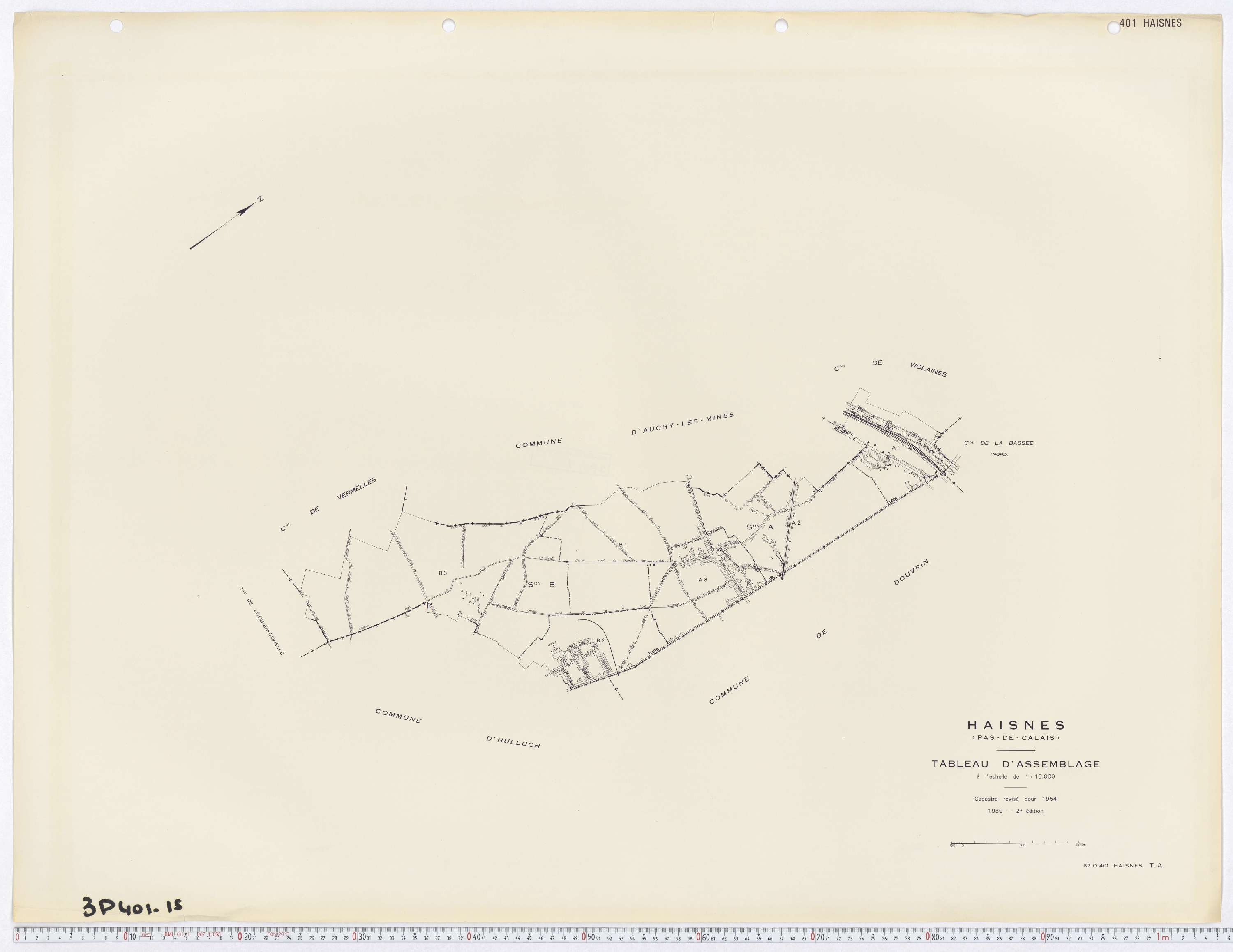 Haisnes - Tableau d'assemblage.
