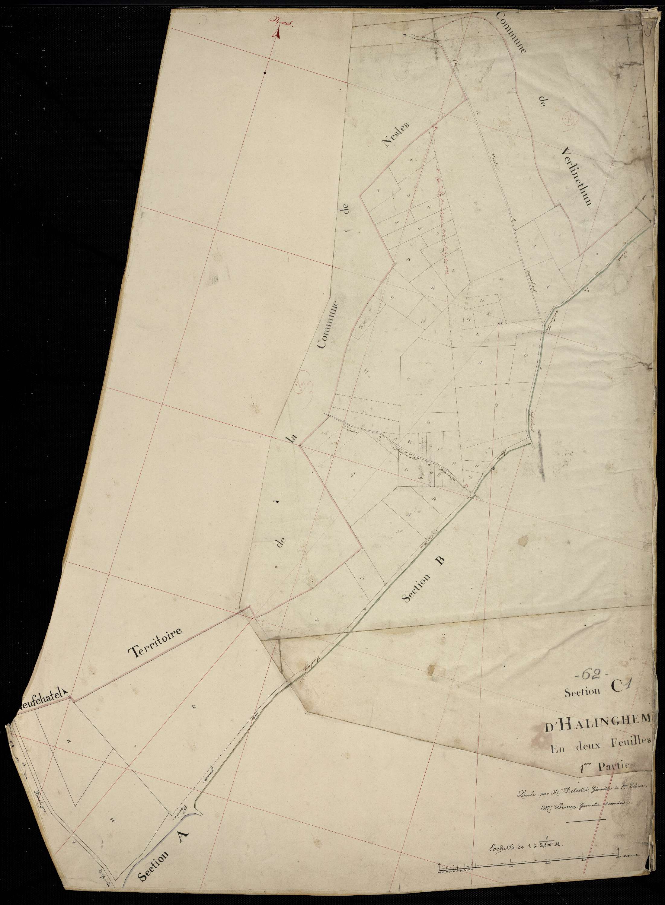 Halinghen - Section C, 1re feuille