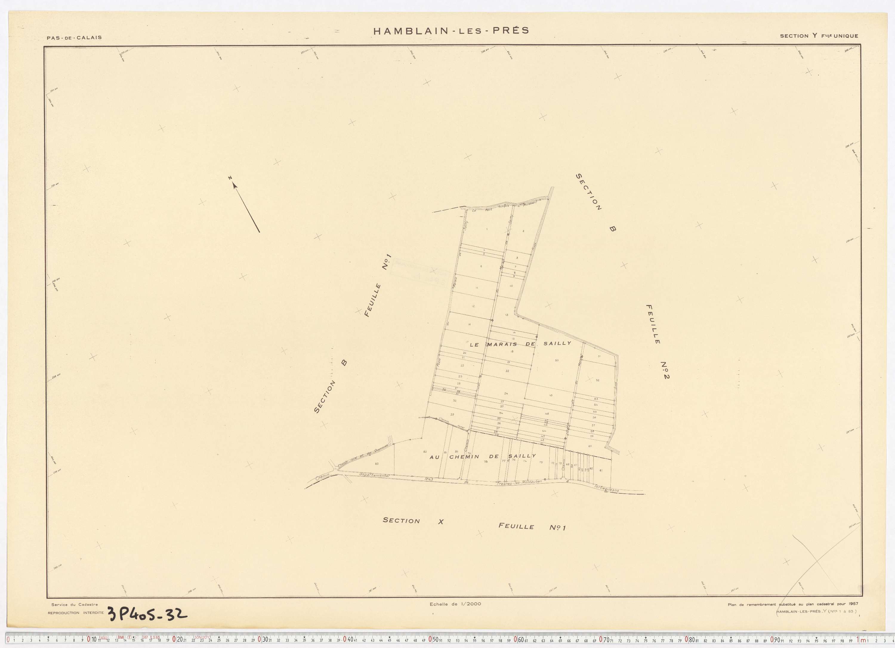 Hamblain-les-Prés - Section Y.