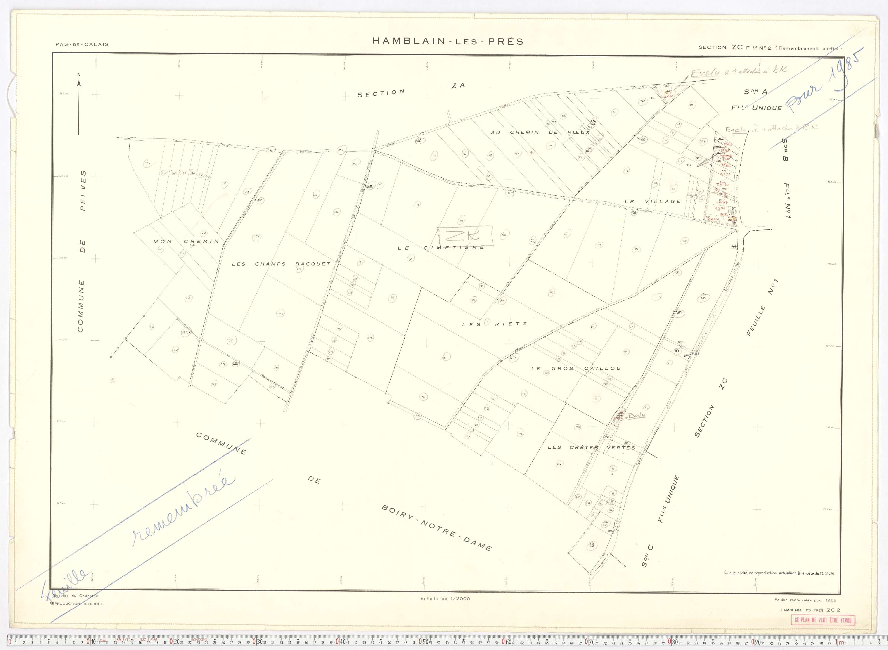 Hamblain-les-Prés - Section ZC, feuille 2.