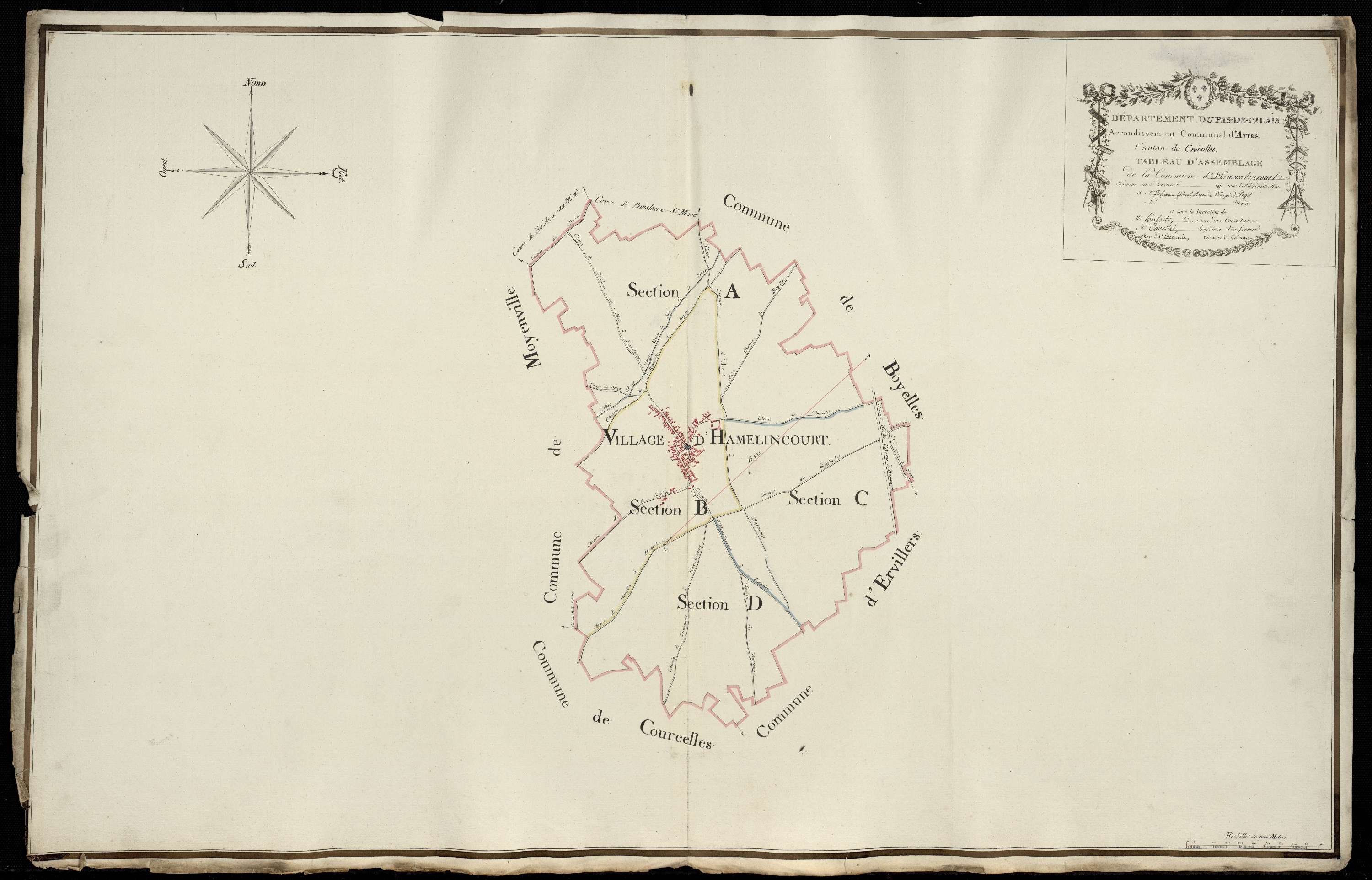 Hamelincourt - Tableau d'assemblage