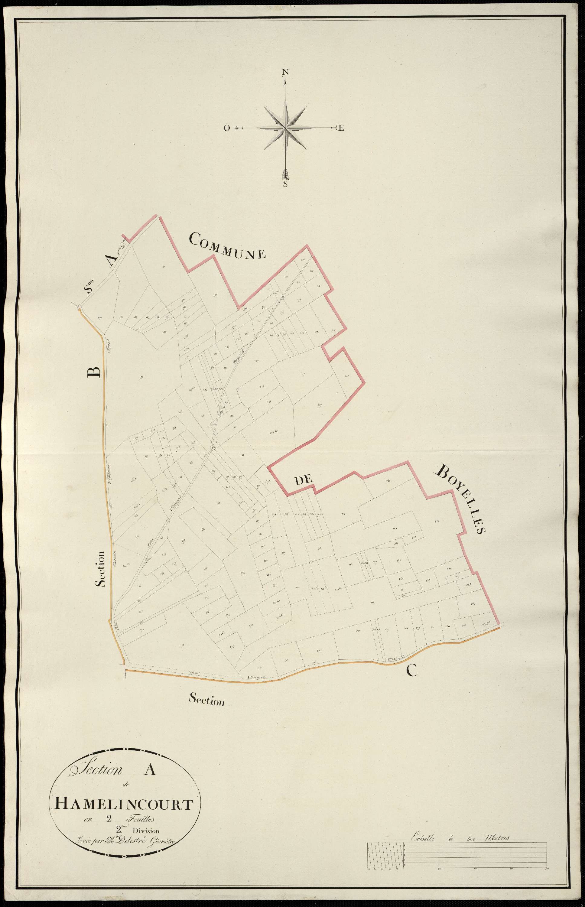 Hamelincourt - Section A, 2e feuille